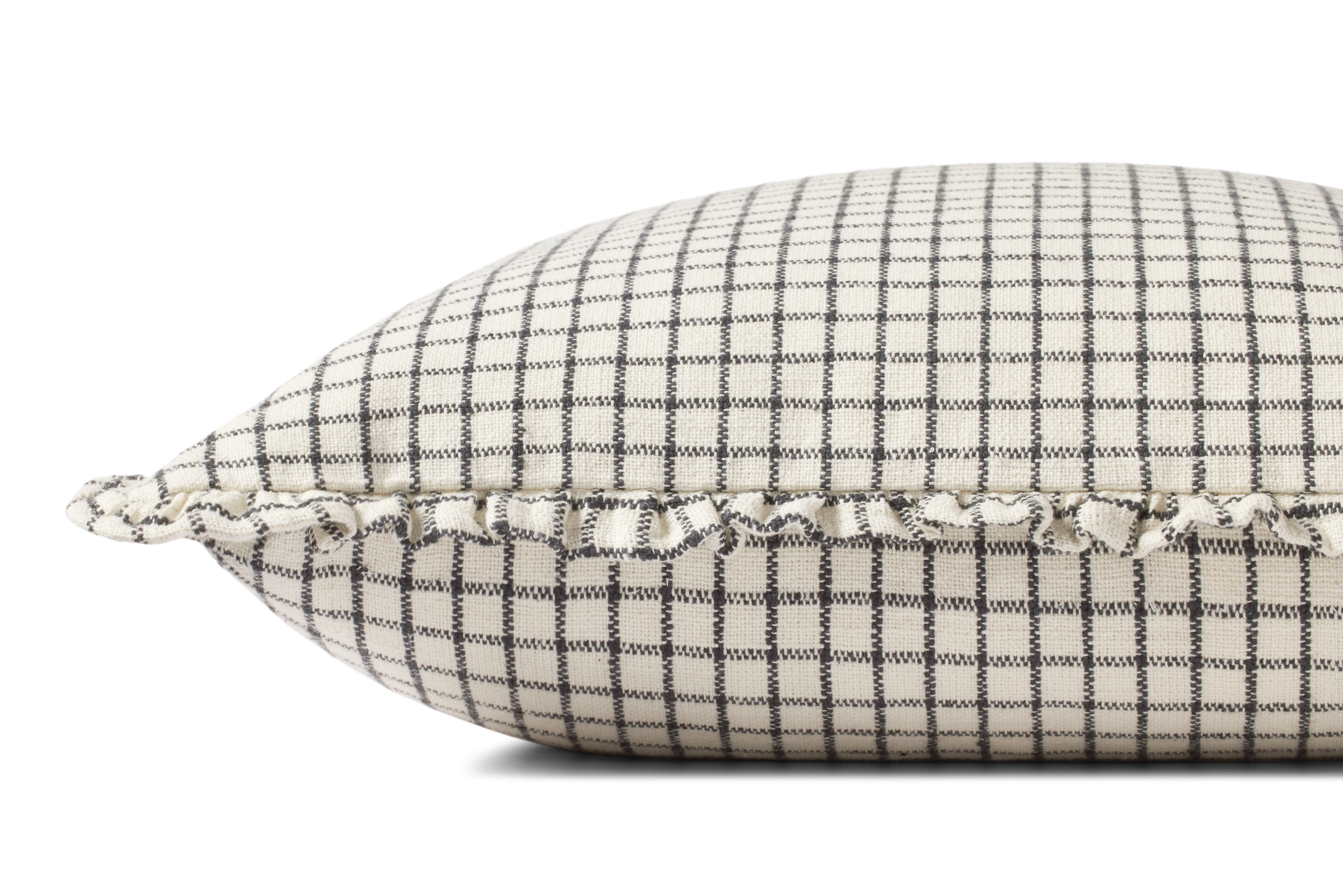 Chris Loves Julia x Loloi Dinah Pillow - Ivory  / Black (PCJ0012)