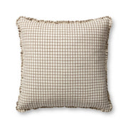 Chris Loves Julia x Loloi Dinah Pillow - Ivory  / Earth (PCJ0012)