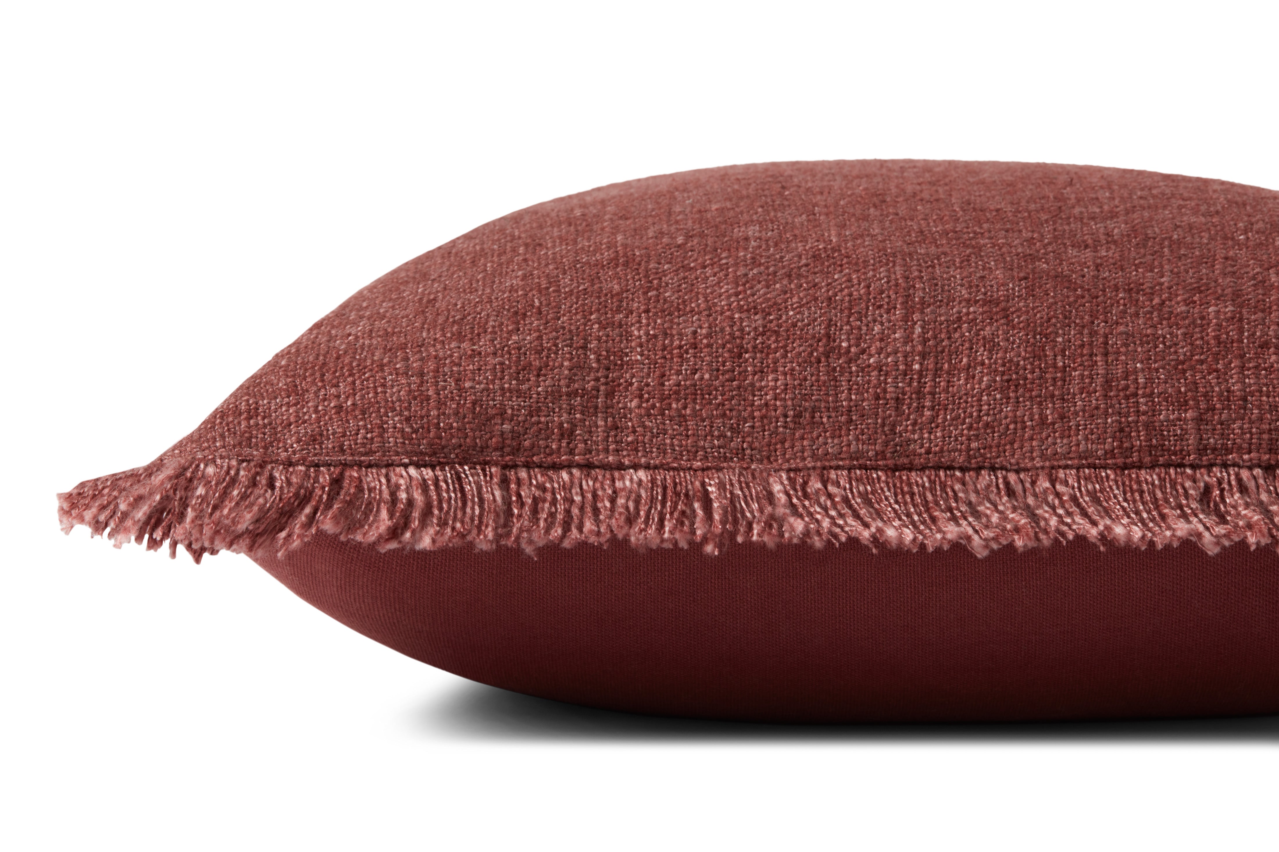 Amber Lewis x Loloi Sable Pillow - Wine (PAL0033)