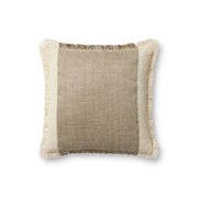 Amber Lewis x Loloi Seraphina Pillow - Ivory / Earth (PAL0037)