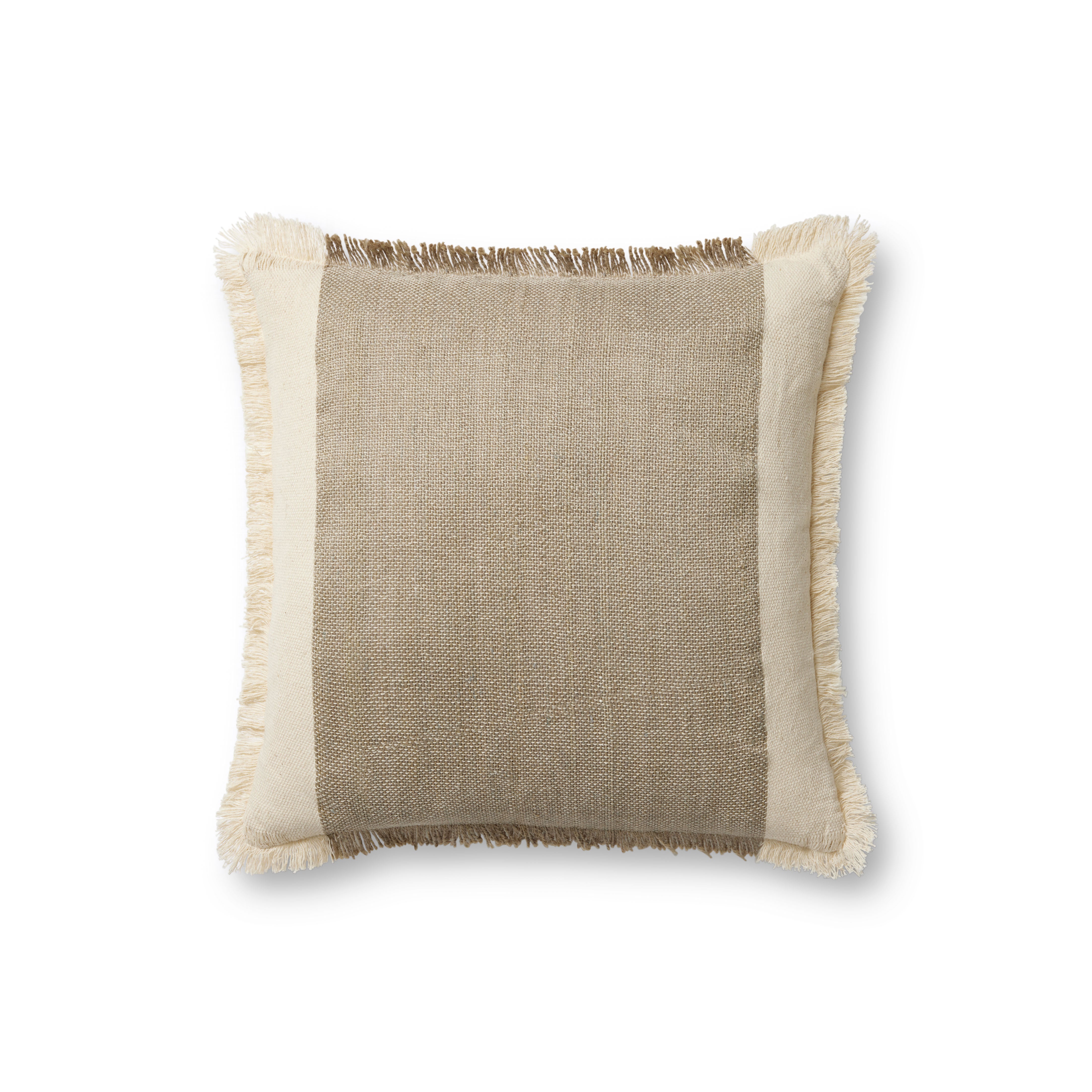 Amber Lewis x Loloi Seraphina Pillow - Ivory / Earth (PAL0037)