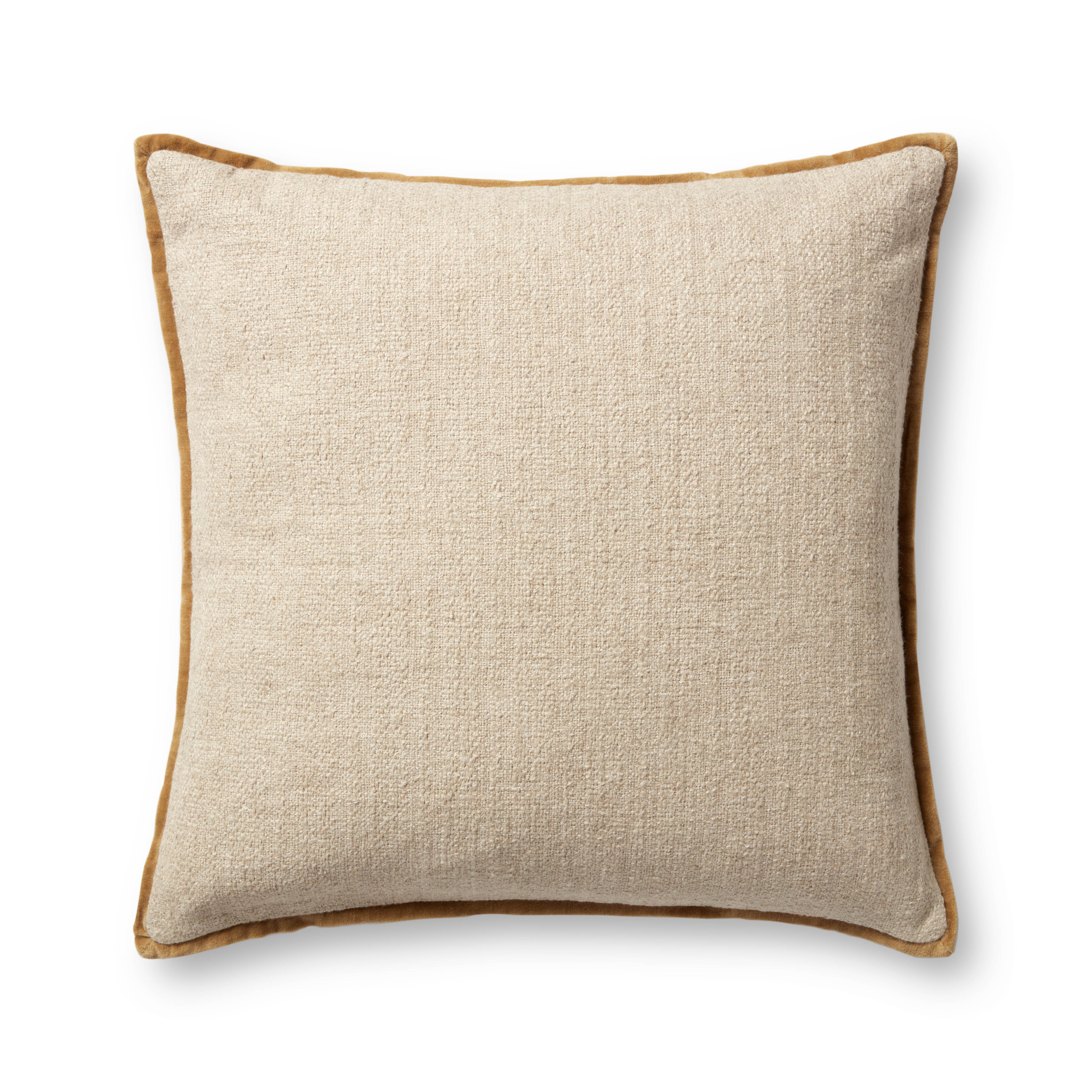 Amber Lewis x Loloi Aveline Pillow - Ivory / Gold (PAL0035)