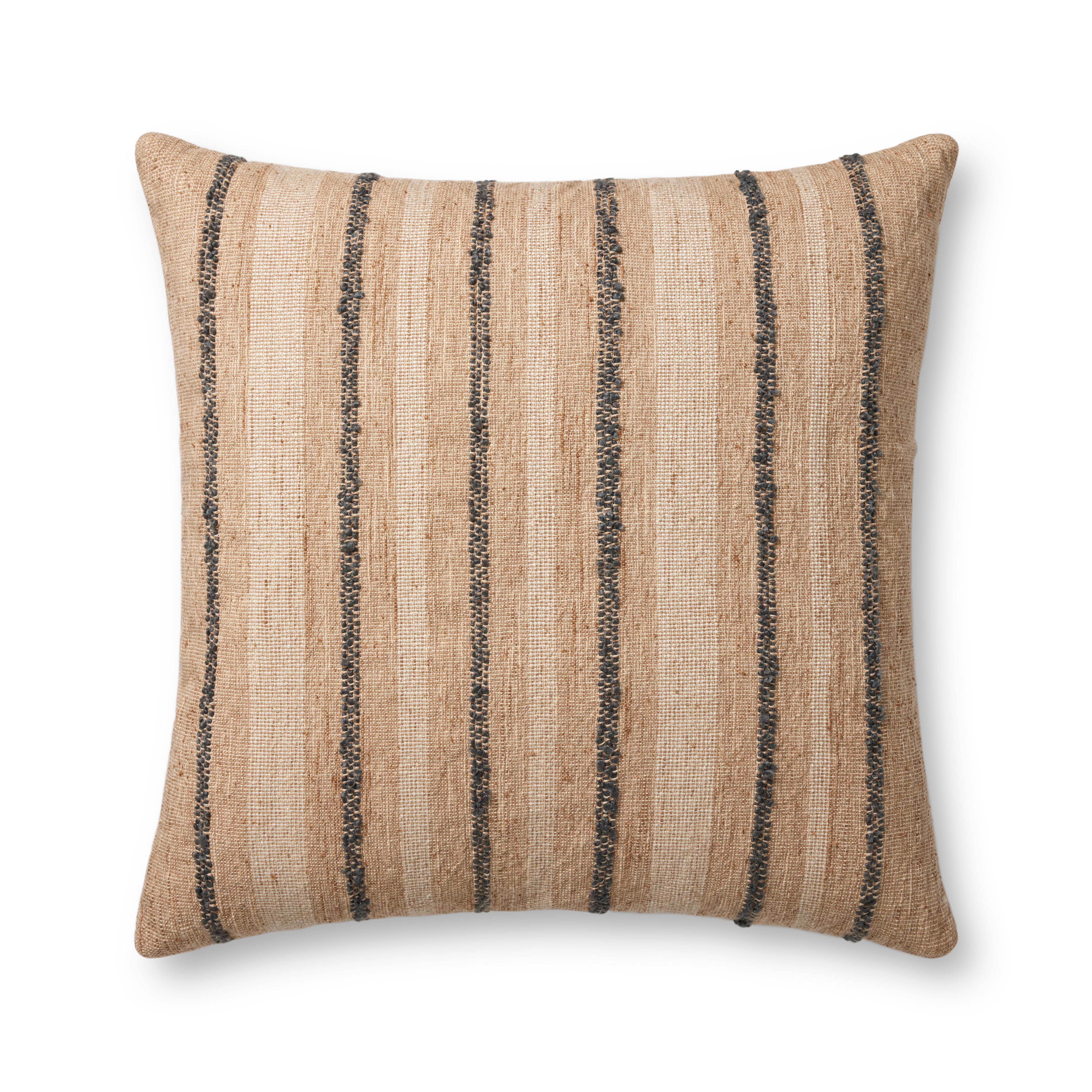 Amber Lewis x Loloi Elowen Pillow - Natural / Blue (PAL0038)