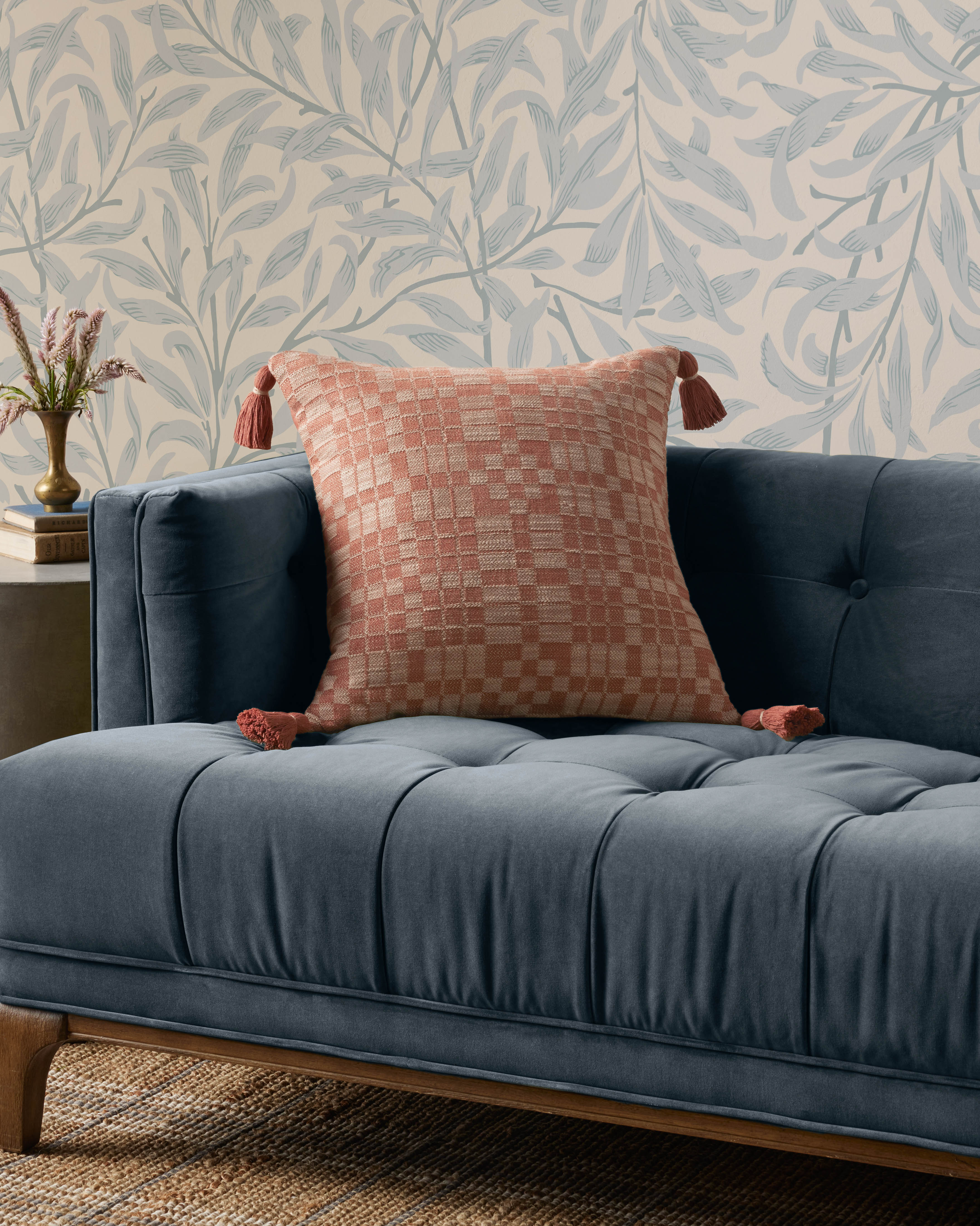 Chris Loves Julia x Loloi Ellery Pillow - Clay (PCJ0017)