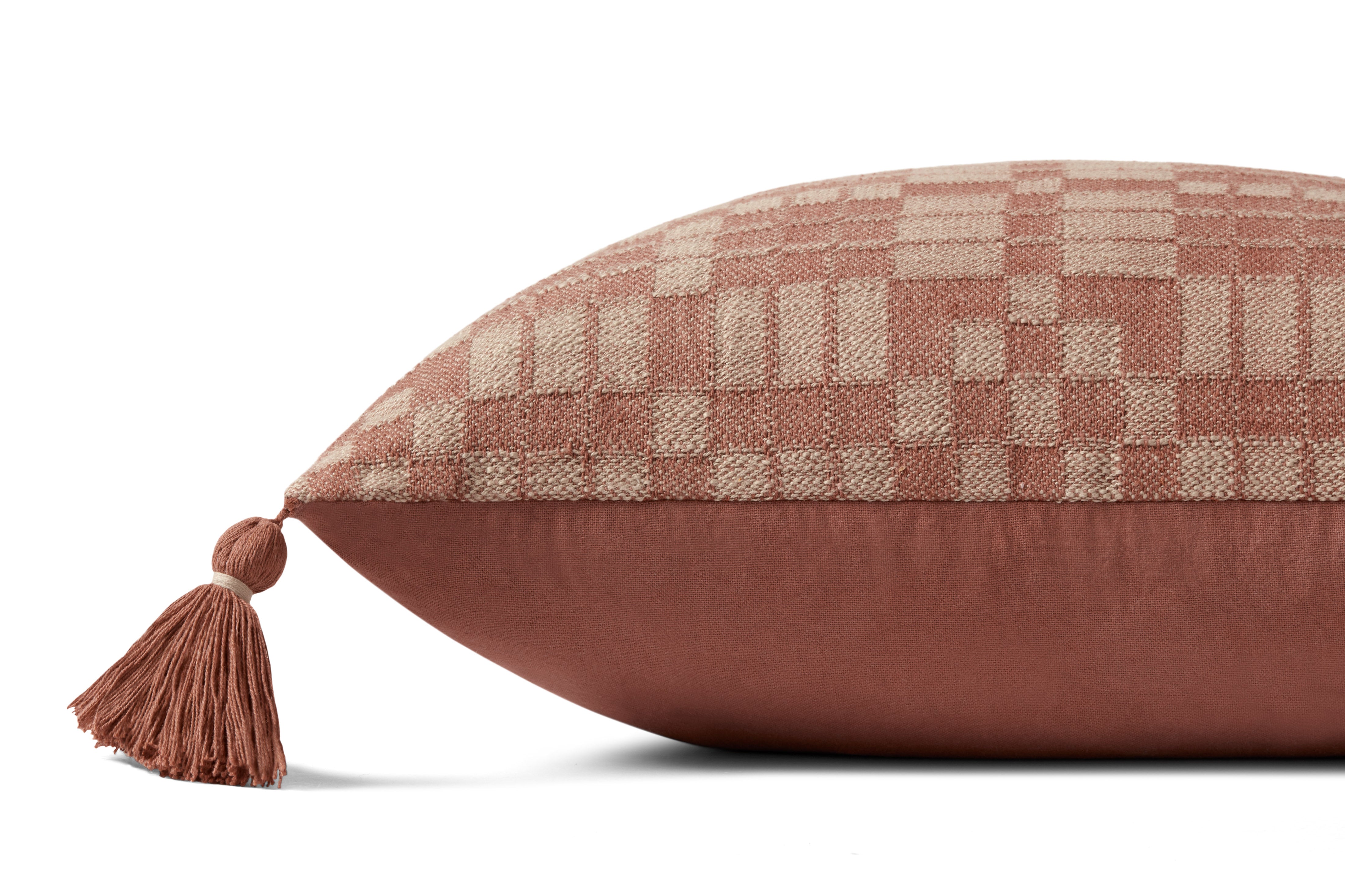 Chris Loves Julia x Loloi Ellery Pillow - Clay (PCJ0017)