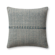 Chris Loves Julia x Loloi Harvey Pillow - Blue  / Natural (PCJ0018)