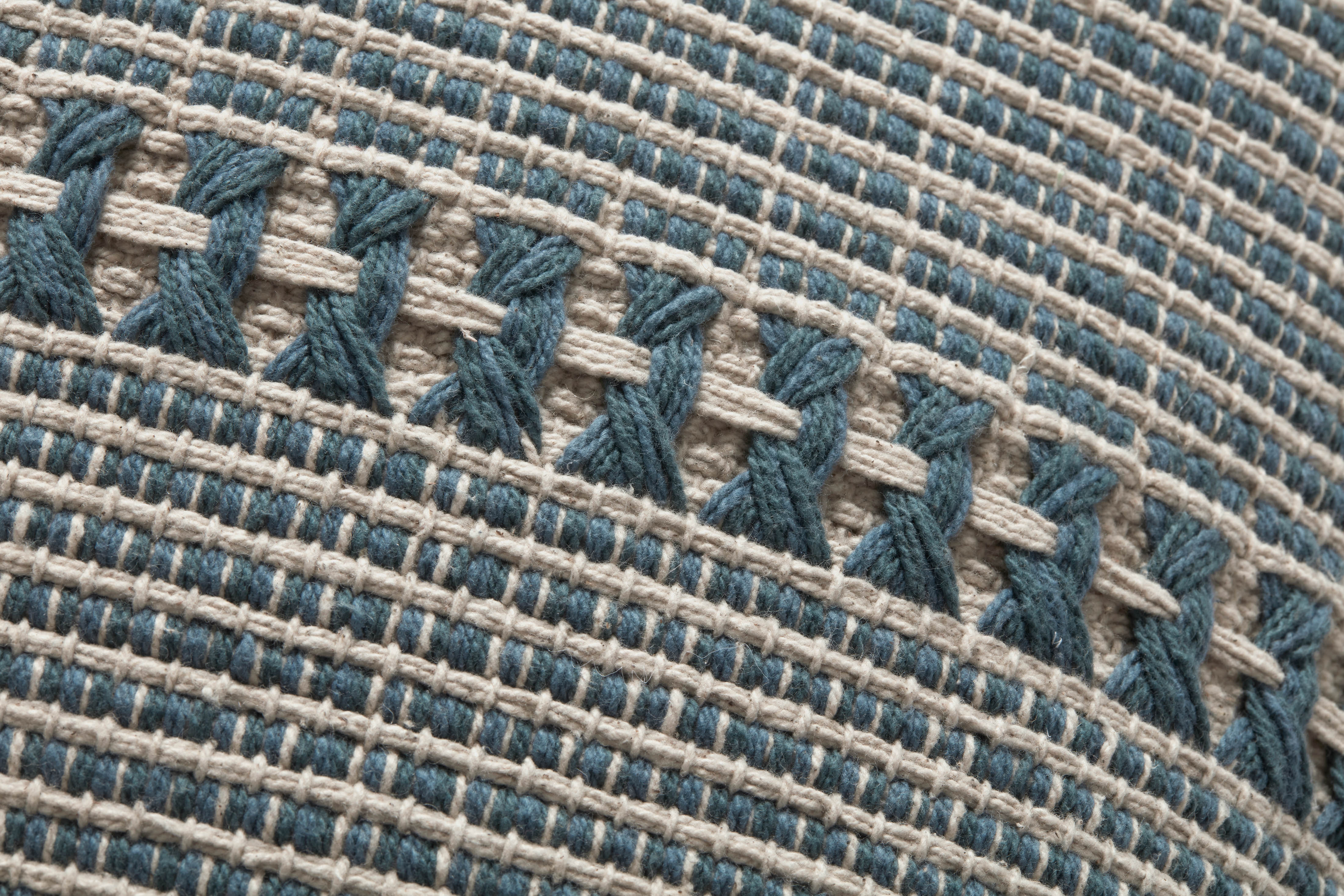 Chris Loves Julia x Loloi Harvey Pillow - Blue  / Natural (PCJ0018)