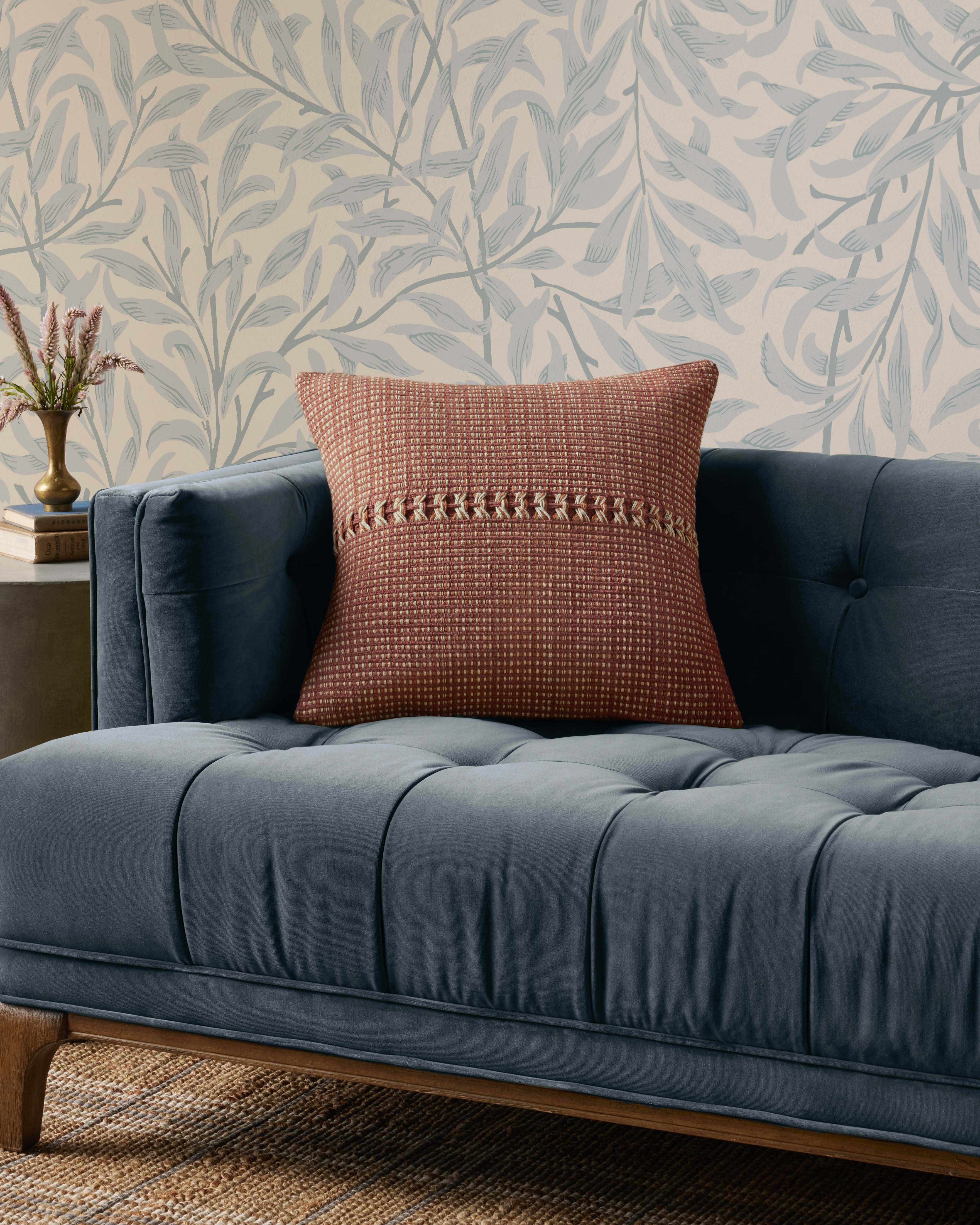 Chris Loves Julia x Loloi Harvey Pillow - Rust  / Multi (PCJ0018)