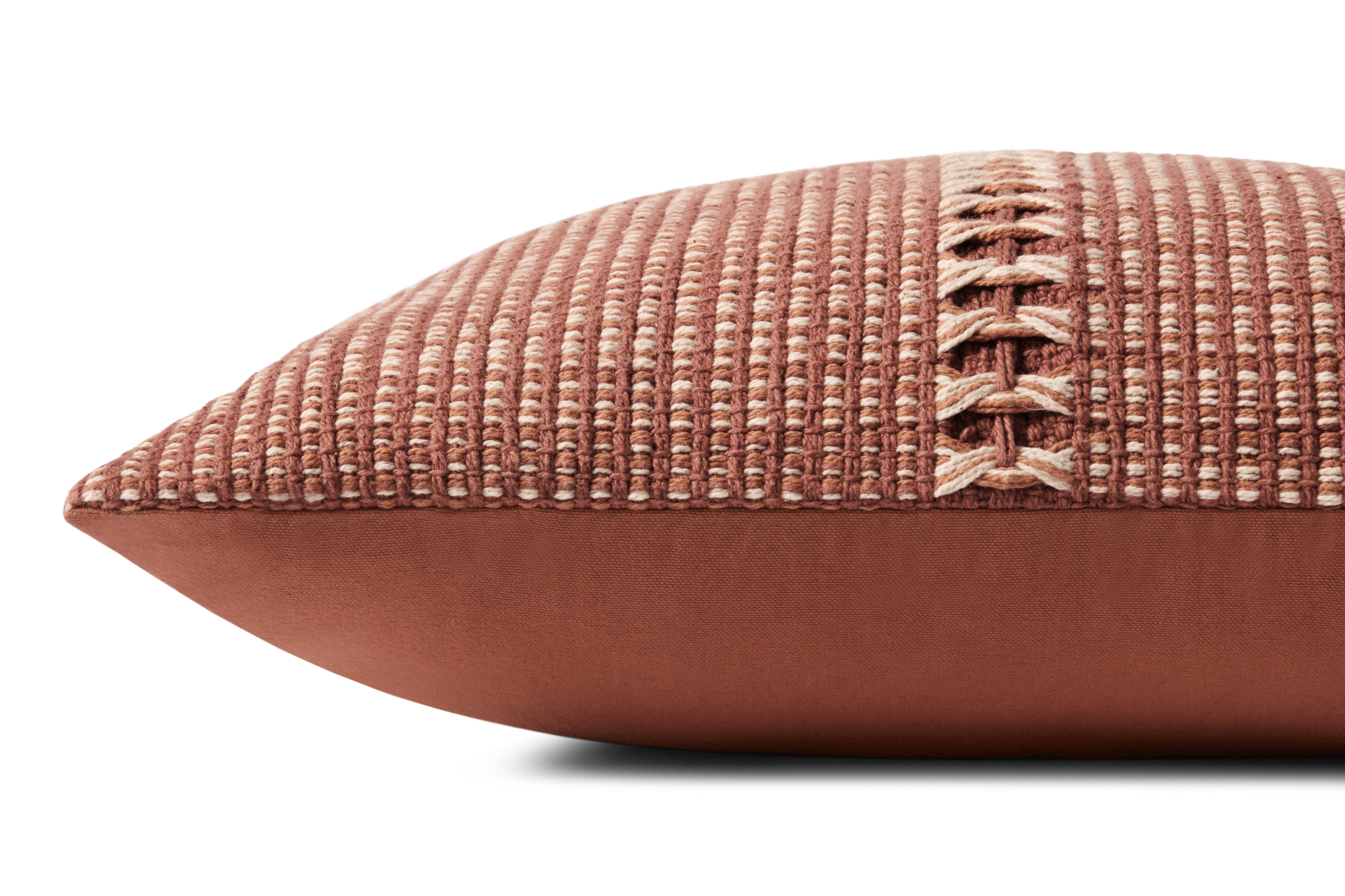 Chris Loves Julia x Loloi Harvey Pillow - Rust  / Multi (PCJ0018)