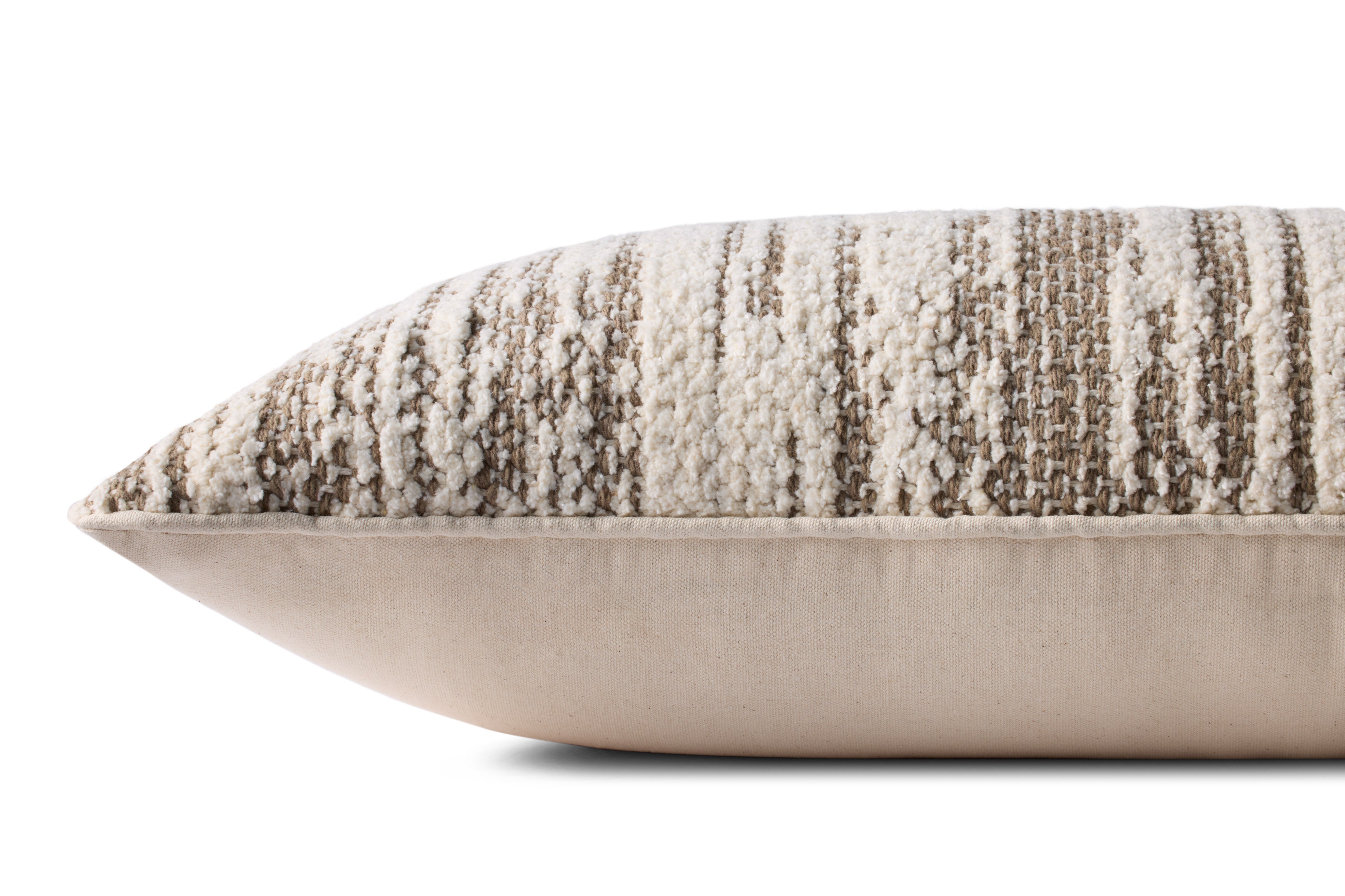 Loloi Pillow - Dark Taupe / Ivory (PLL0141)