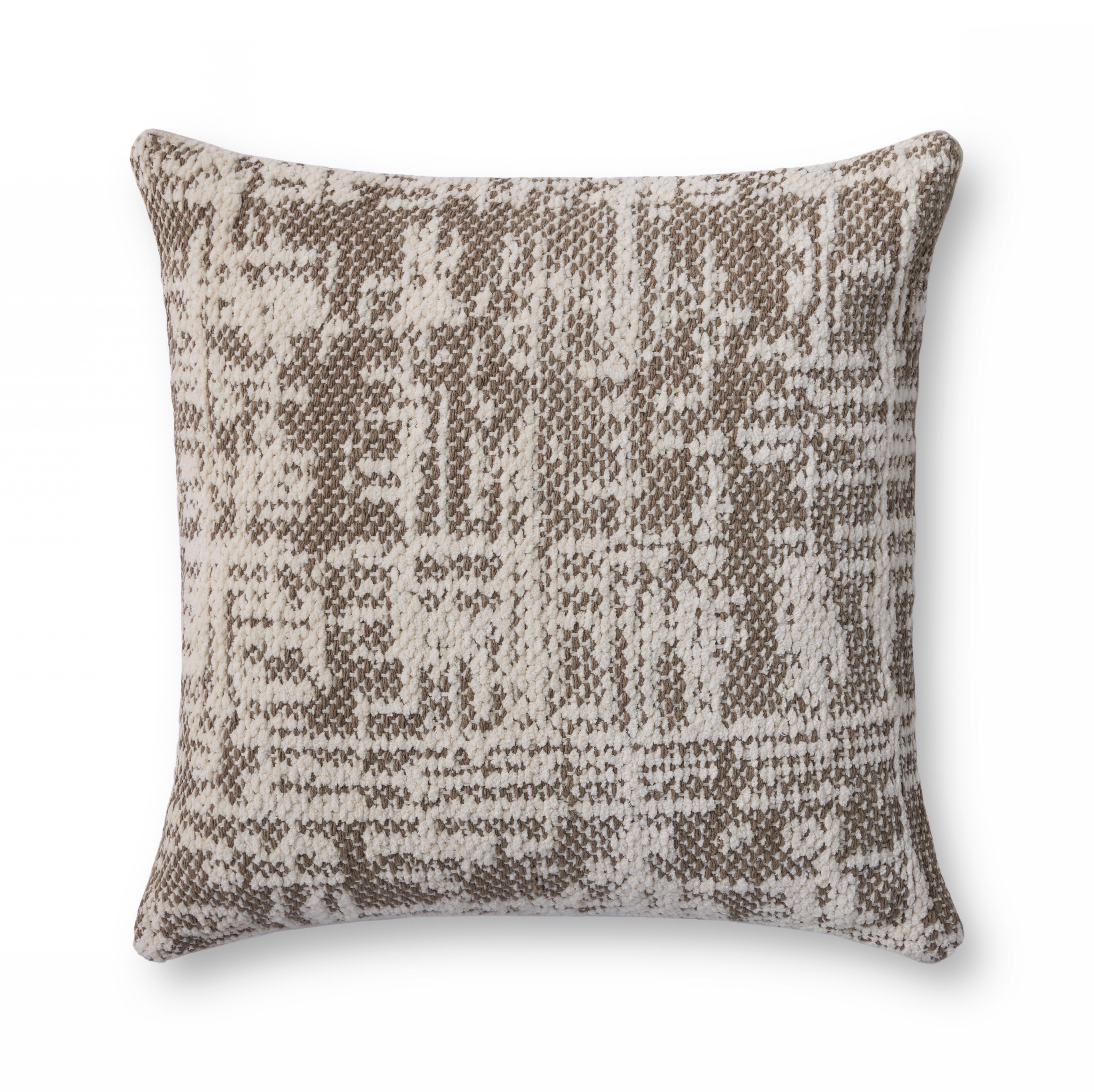Loloi Pillow - Dark Taupe / Ivory (PLL0141)