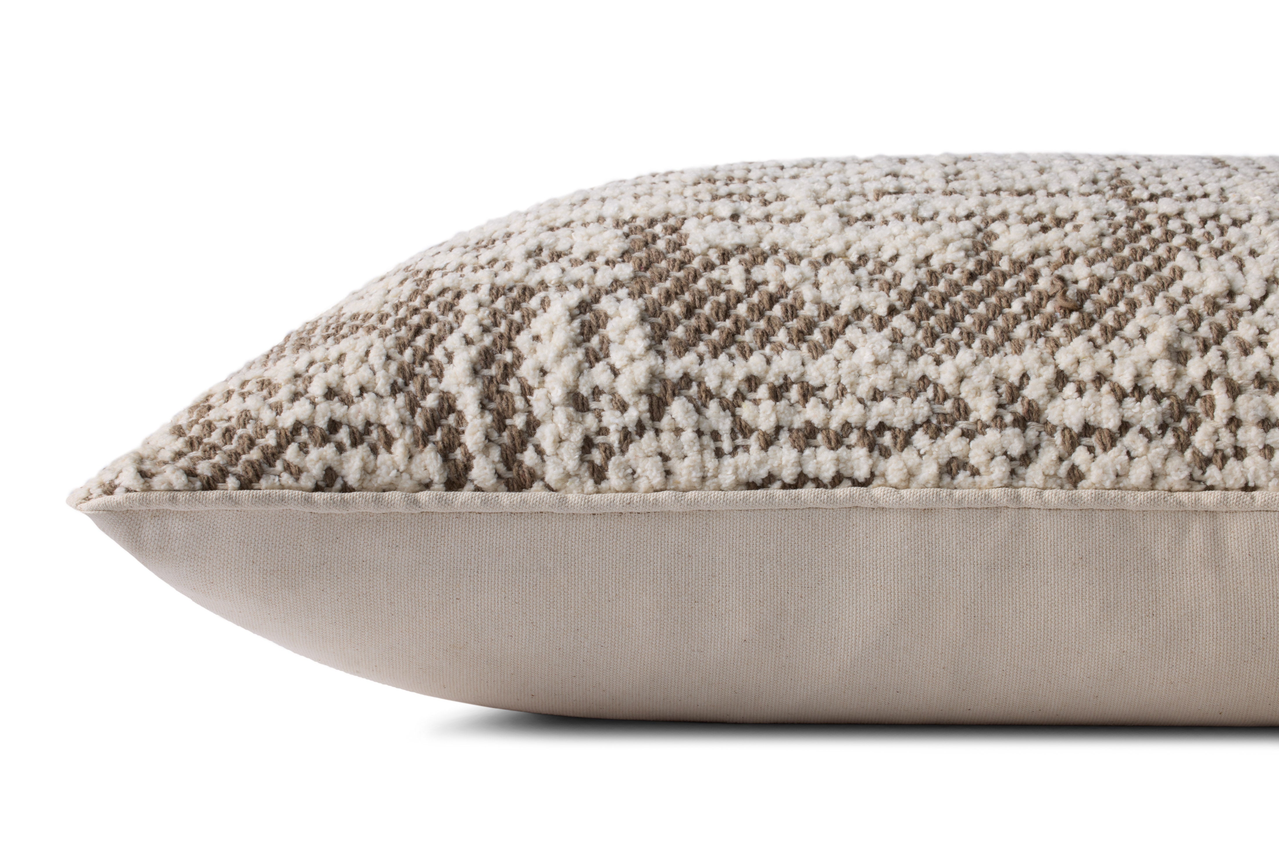 Loloi Pillow - Dark Taupe / Ivory (PLL0141)