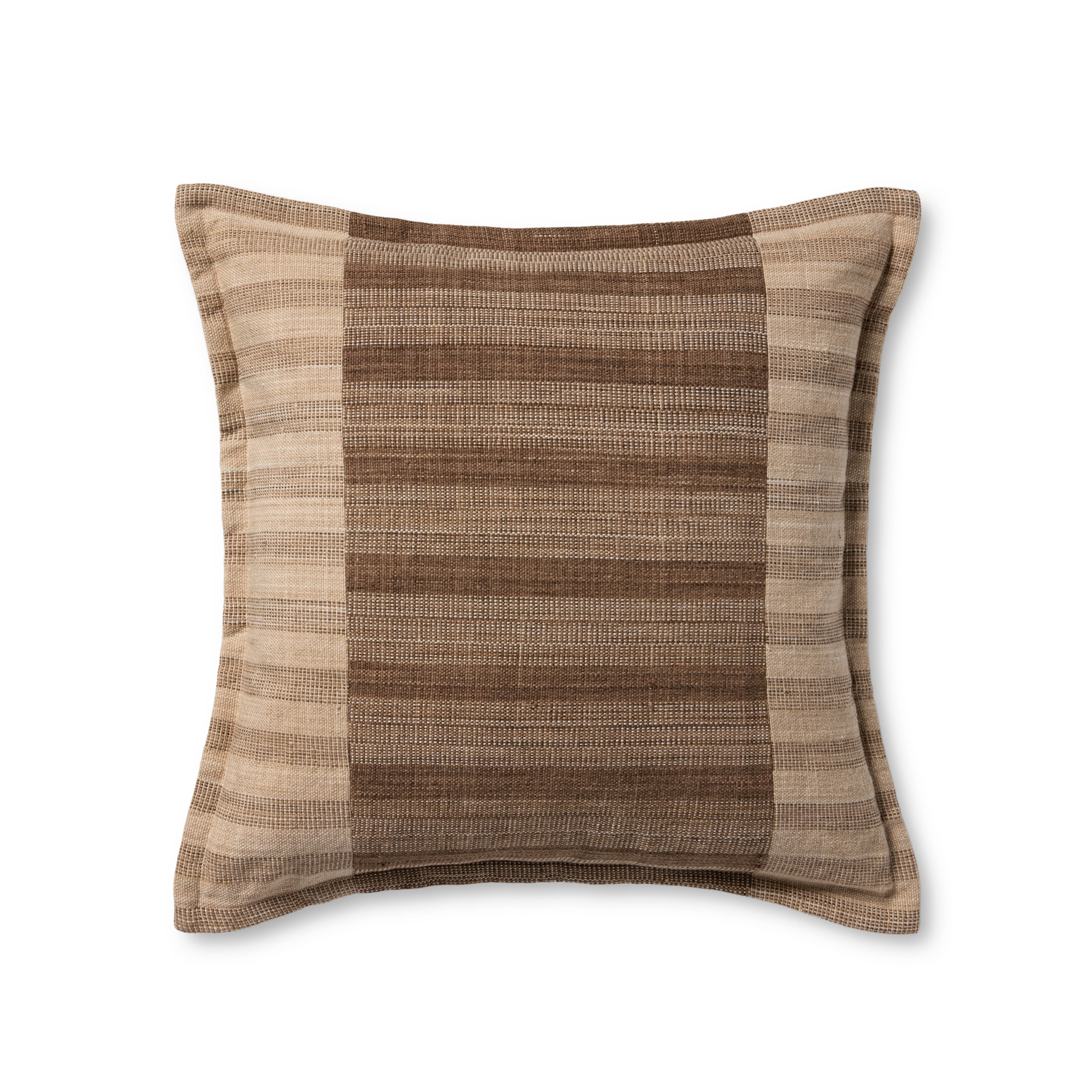 Amber Lewis x Loloi Vespera Pillow - Brown / Multi (PAL0048)