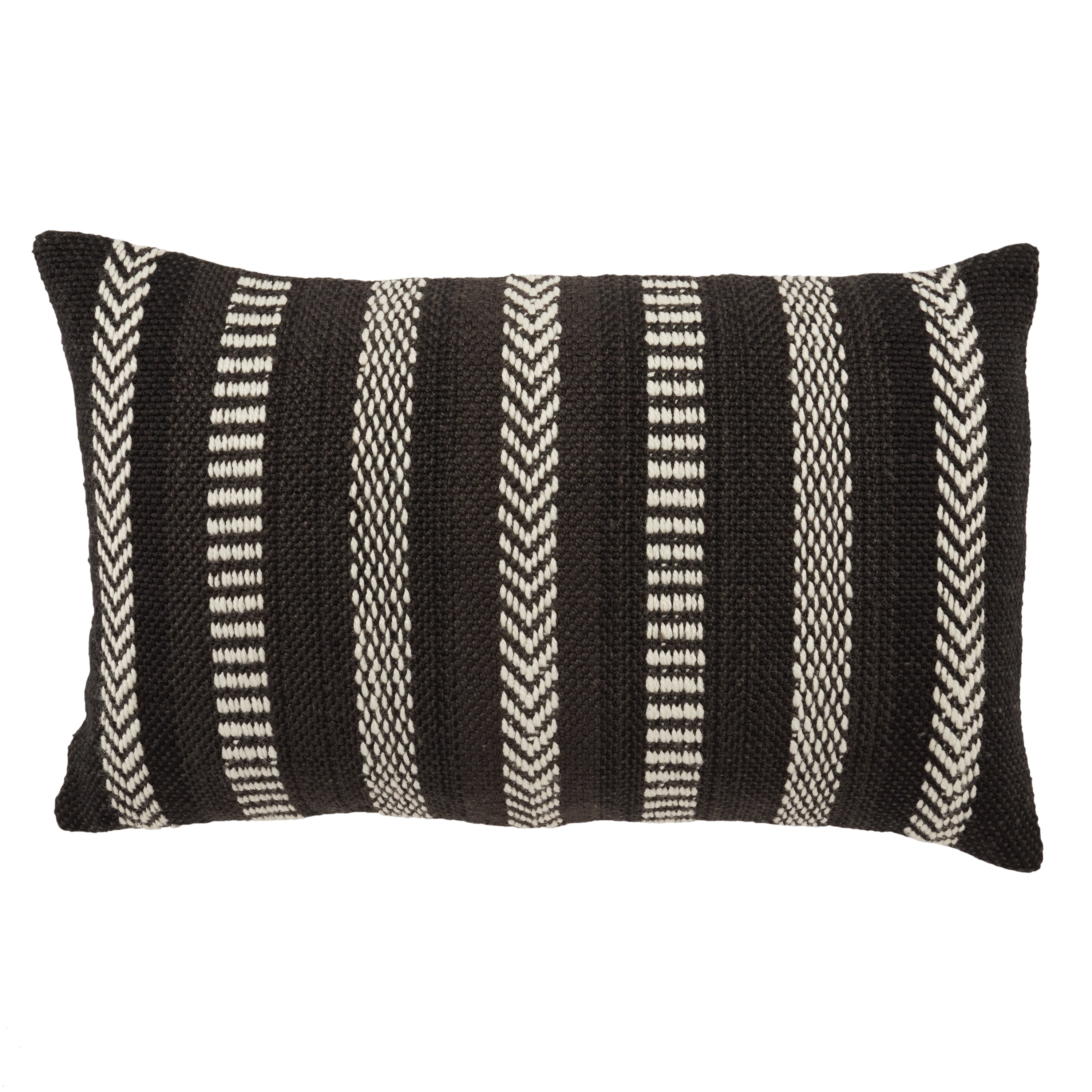 Label J Papyrus Pillow - Black/Ivory (PMP04)