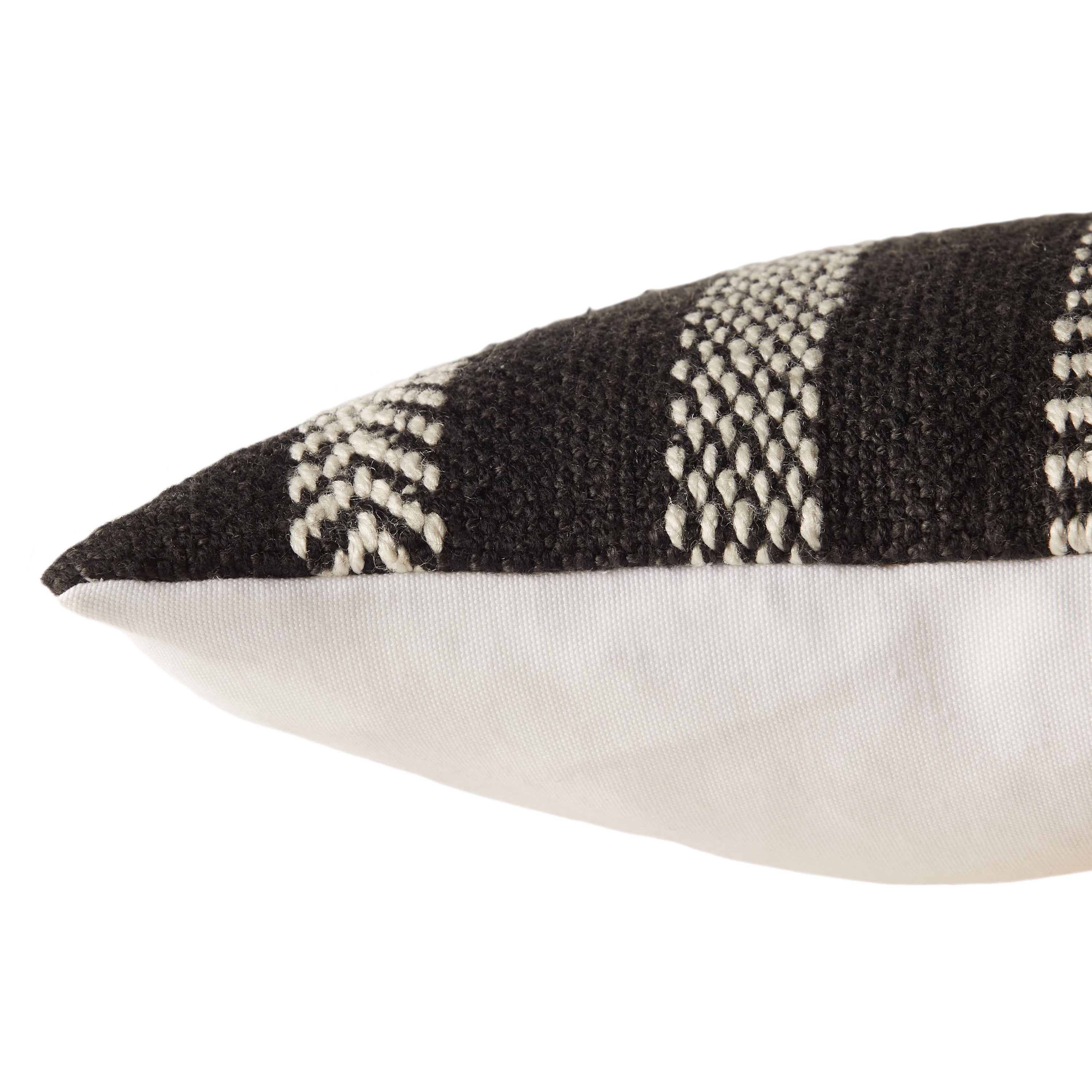 Label J Papyrus Pillow - Black/Ivory (PMP04)