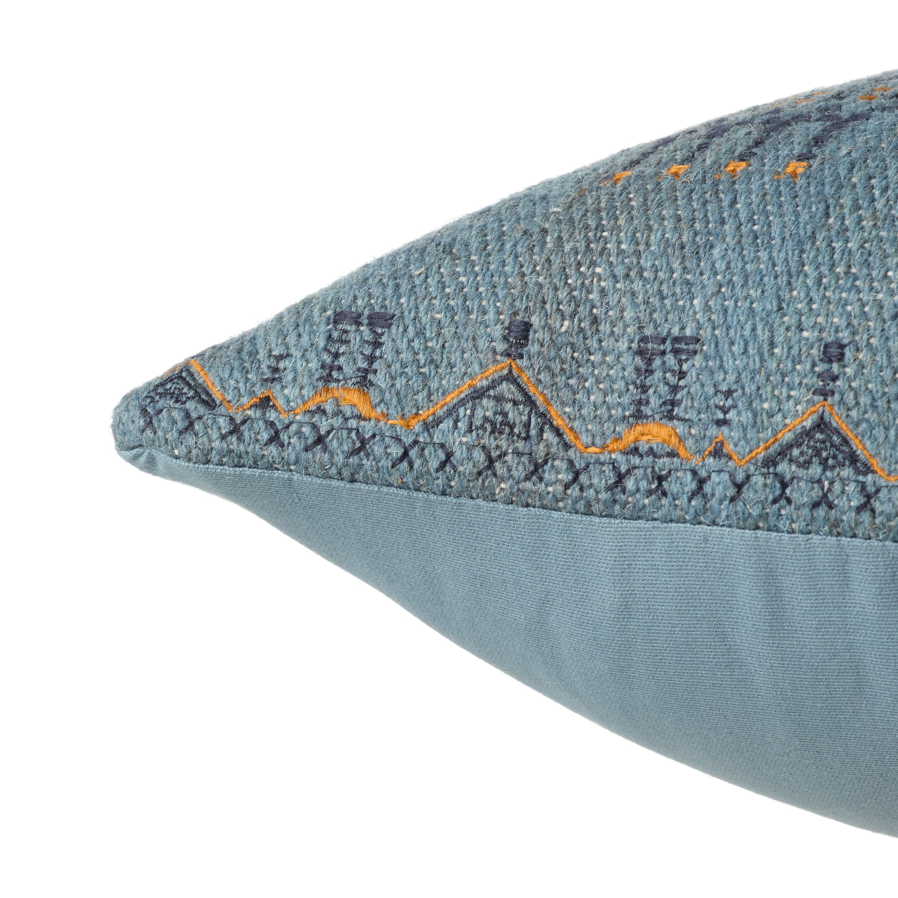 Jaipur Living Tanant Pillow - Dark Blue/Gold (PUB02)