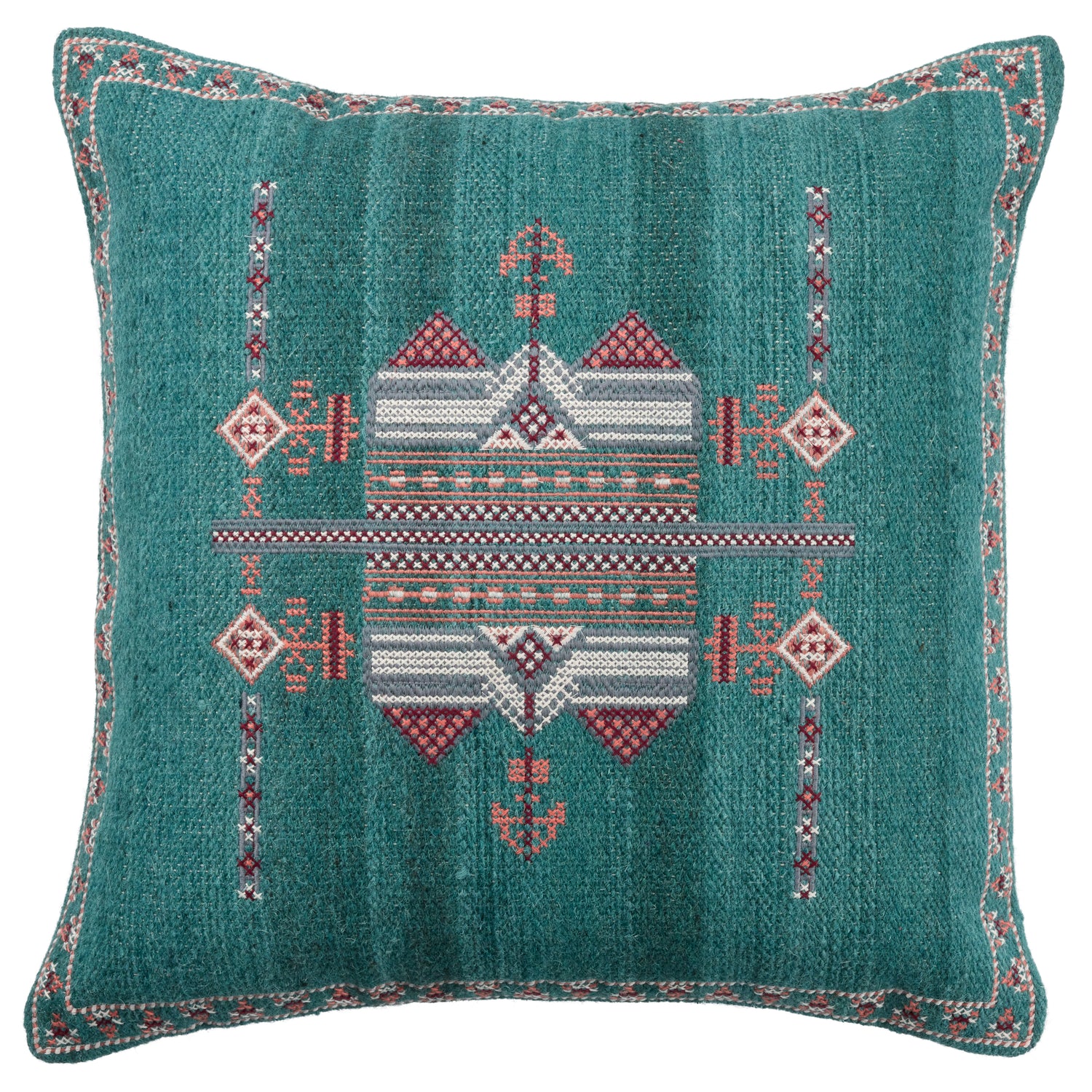 Jaipur Living Zaida Pillow - Teal/Terracotta (PUB10)