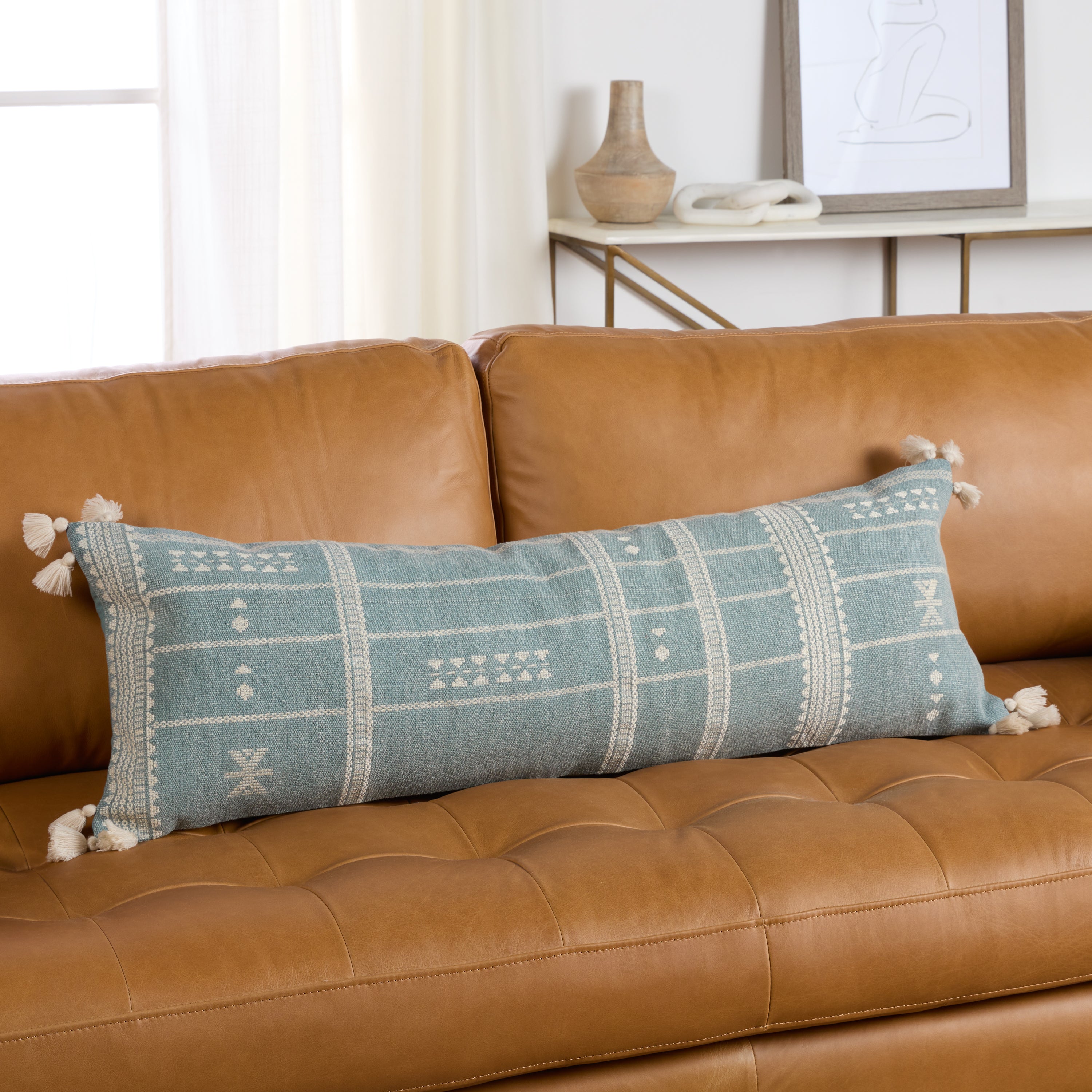 Jaipur Living Layal Pillow - Sky Blue/Cream (PUB18)