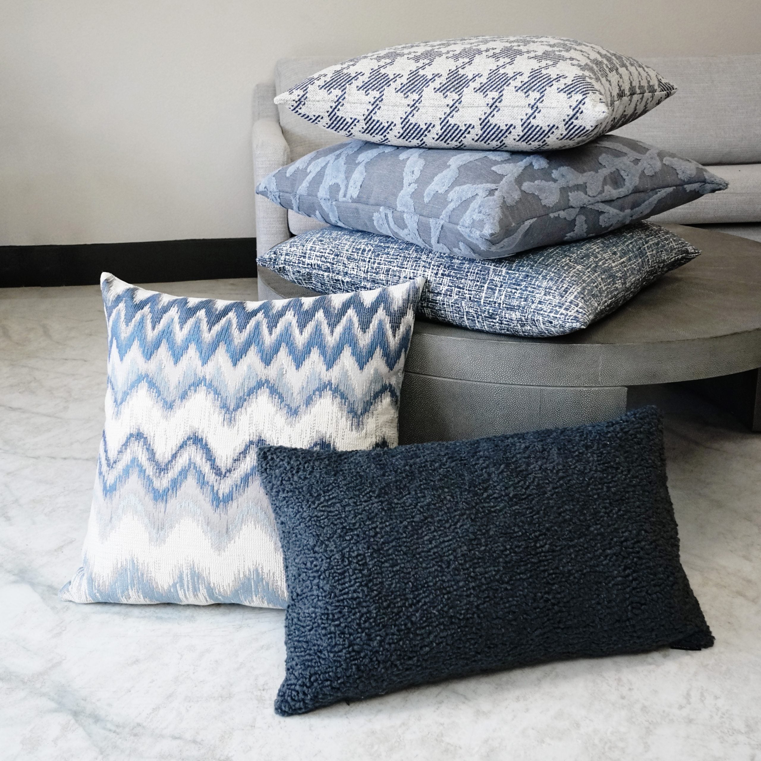 D.V. Kap Home Arlie Pillow - Cadet