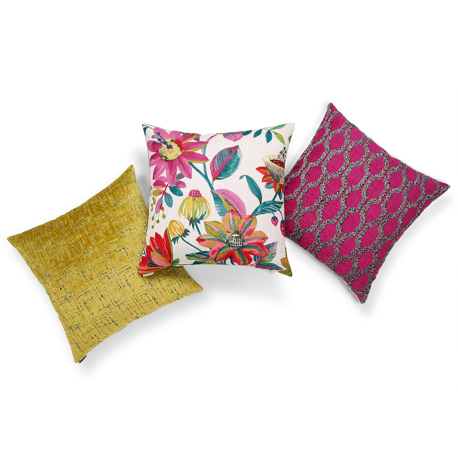 D.V. Kap Home Fringed Pillow - Fuchsia