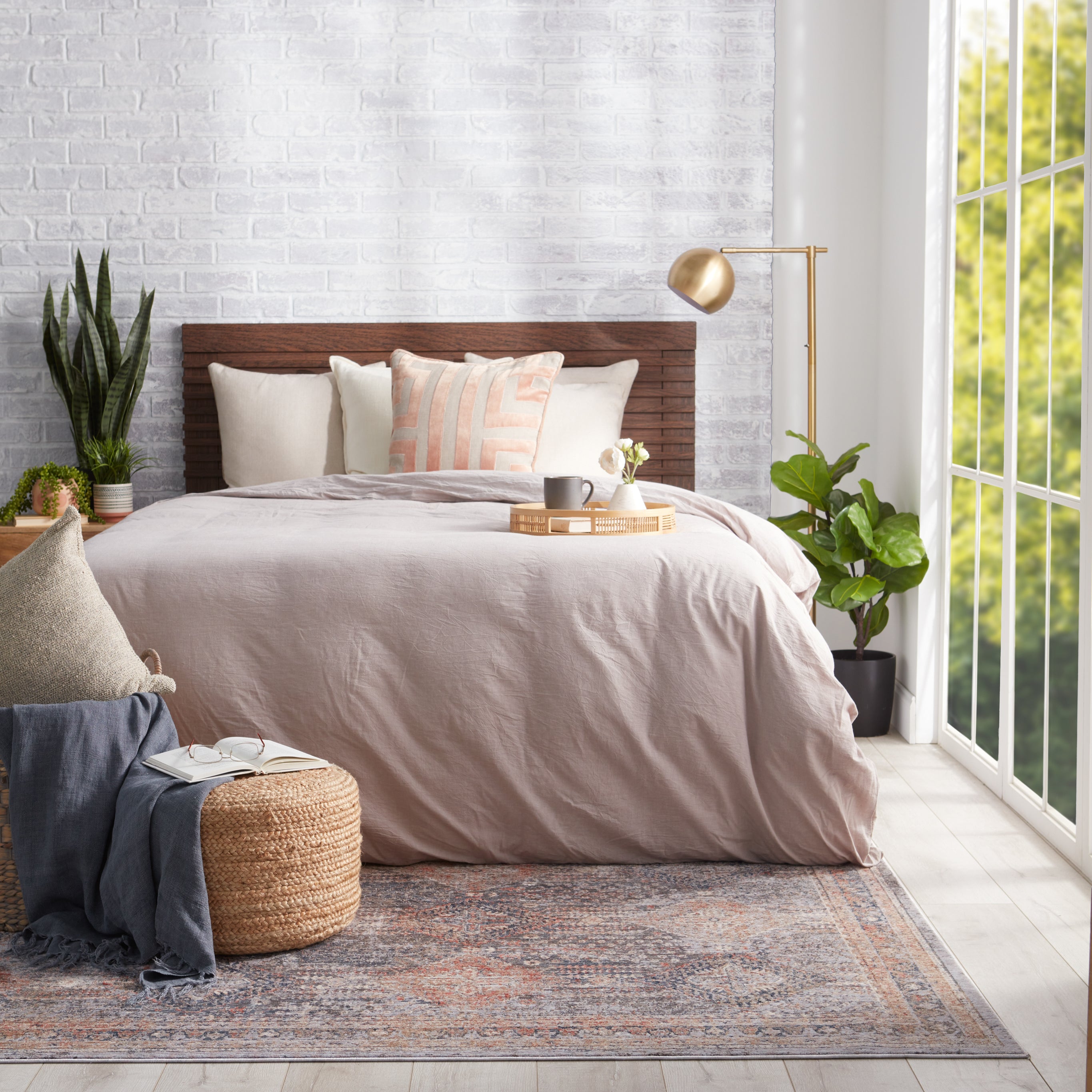Jaipur Living Sangam Pouf - Beige (SAA01)