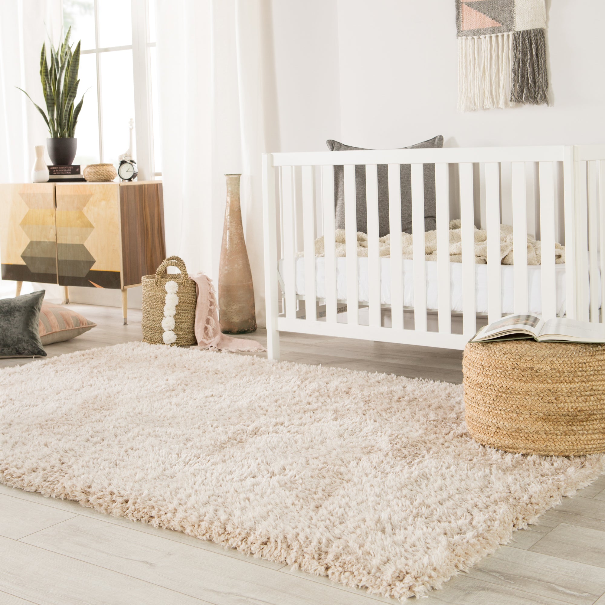 Jaipur Living Sangam Pouf - Beige (SAA01)