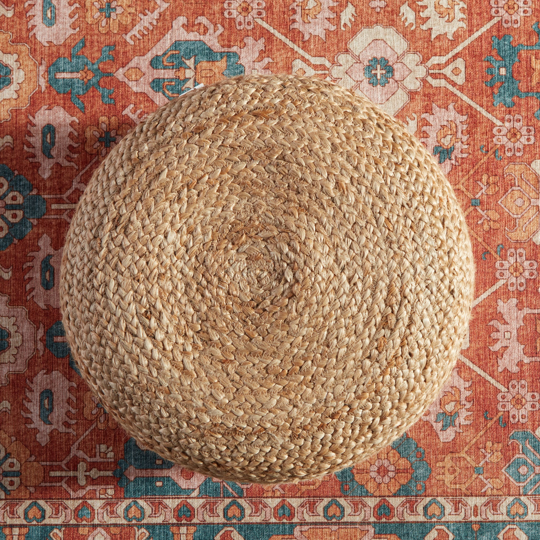 Jaipur Living Sangam Pouf - Beige (SAA01)