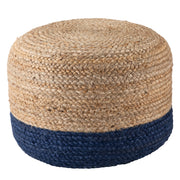 Jaipur Living Oliana Pouf - Blue/Beige (SAA10)