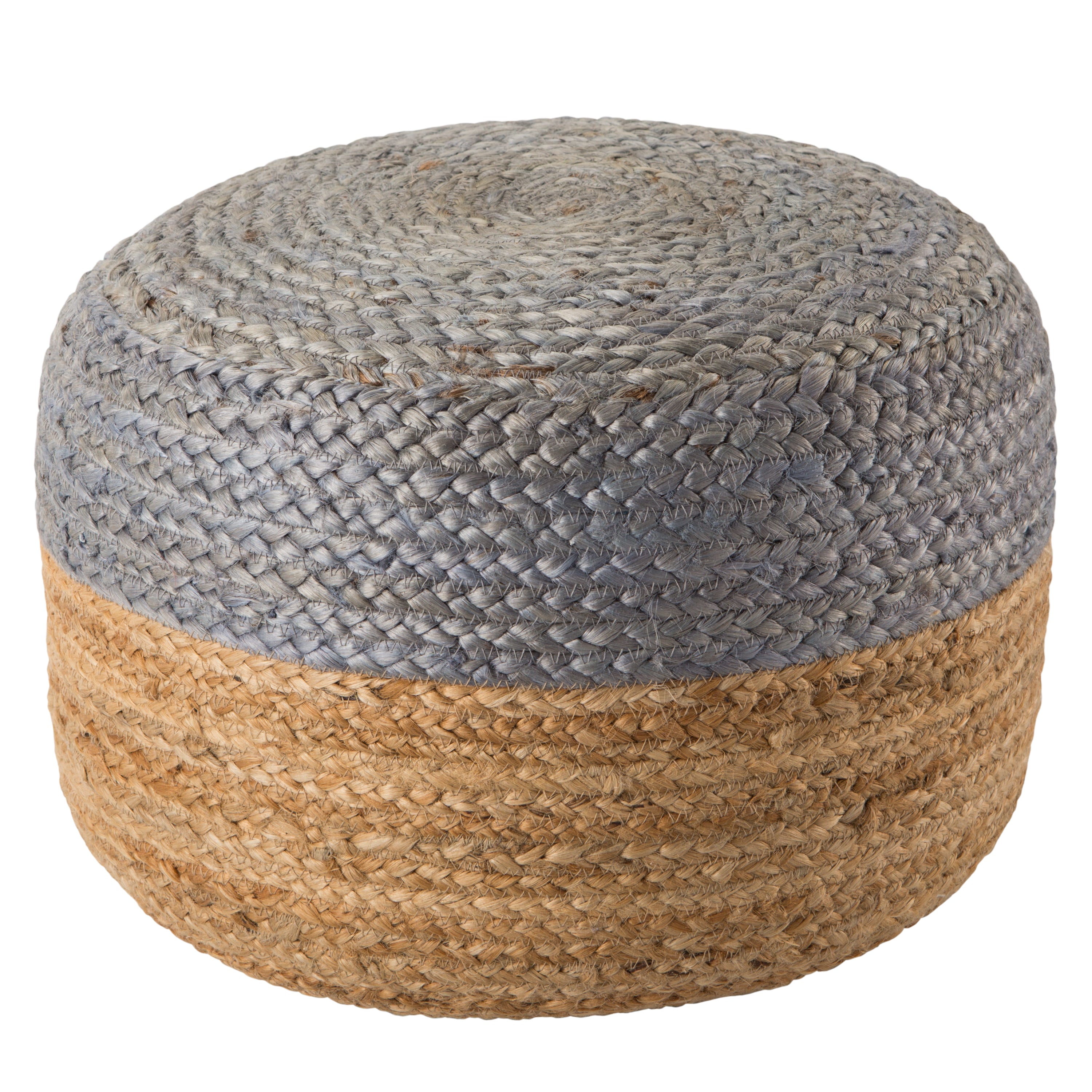 Jaipur Living Oliana Pouf - Light Gray/Beige (SAA11)