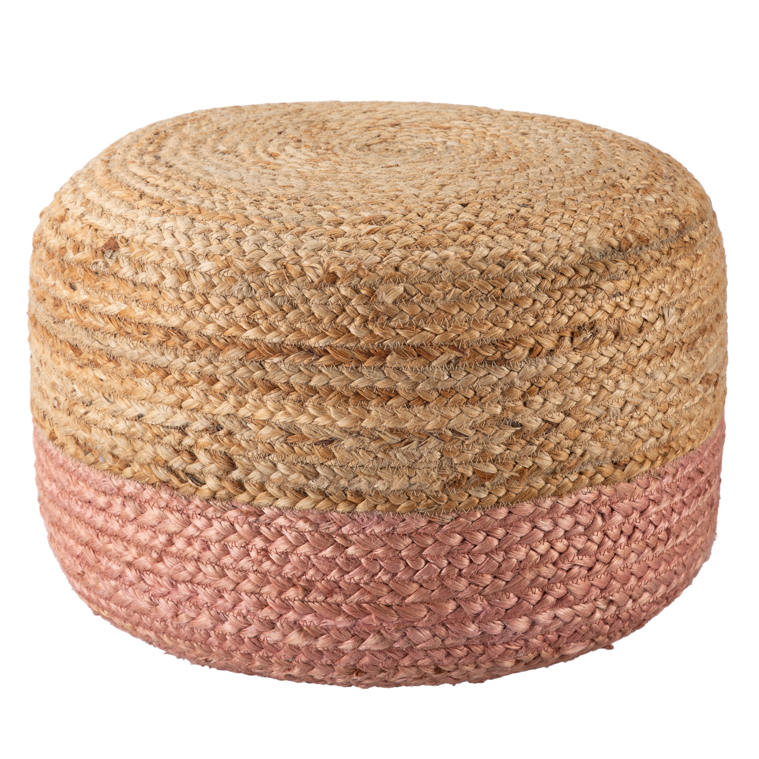 Jaipur Living Oliana Pouf - Light Pink/Beige (SAA12)
