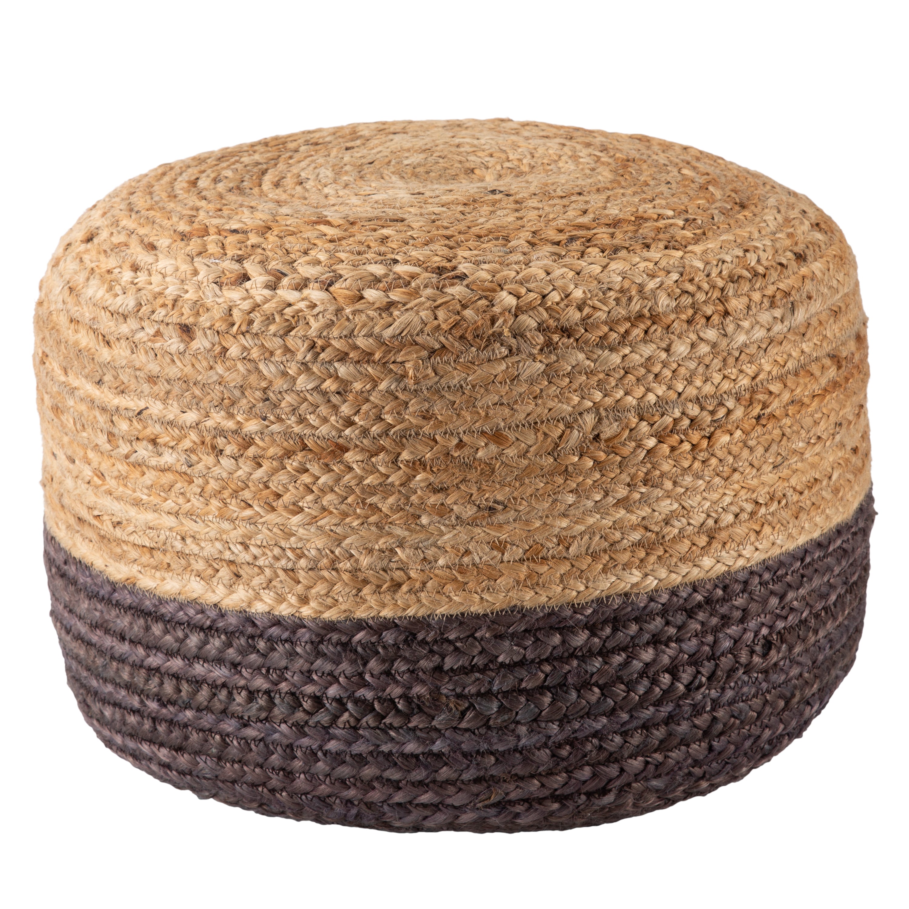 Jaipur Living Oliana Pouf - Brown/Beige (SAA13)