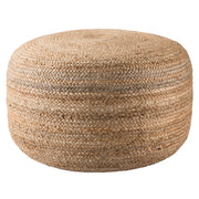 Jaipur Living Mesa Pouf - Natural/White (SAA14)