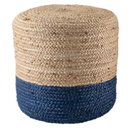 Jaipur Living Oliana Pouf - Blue/Beige (SAA18)
