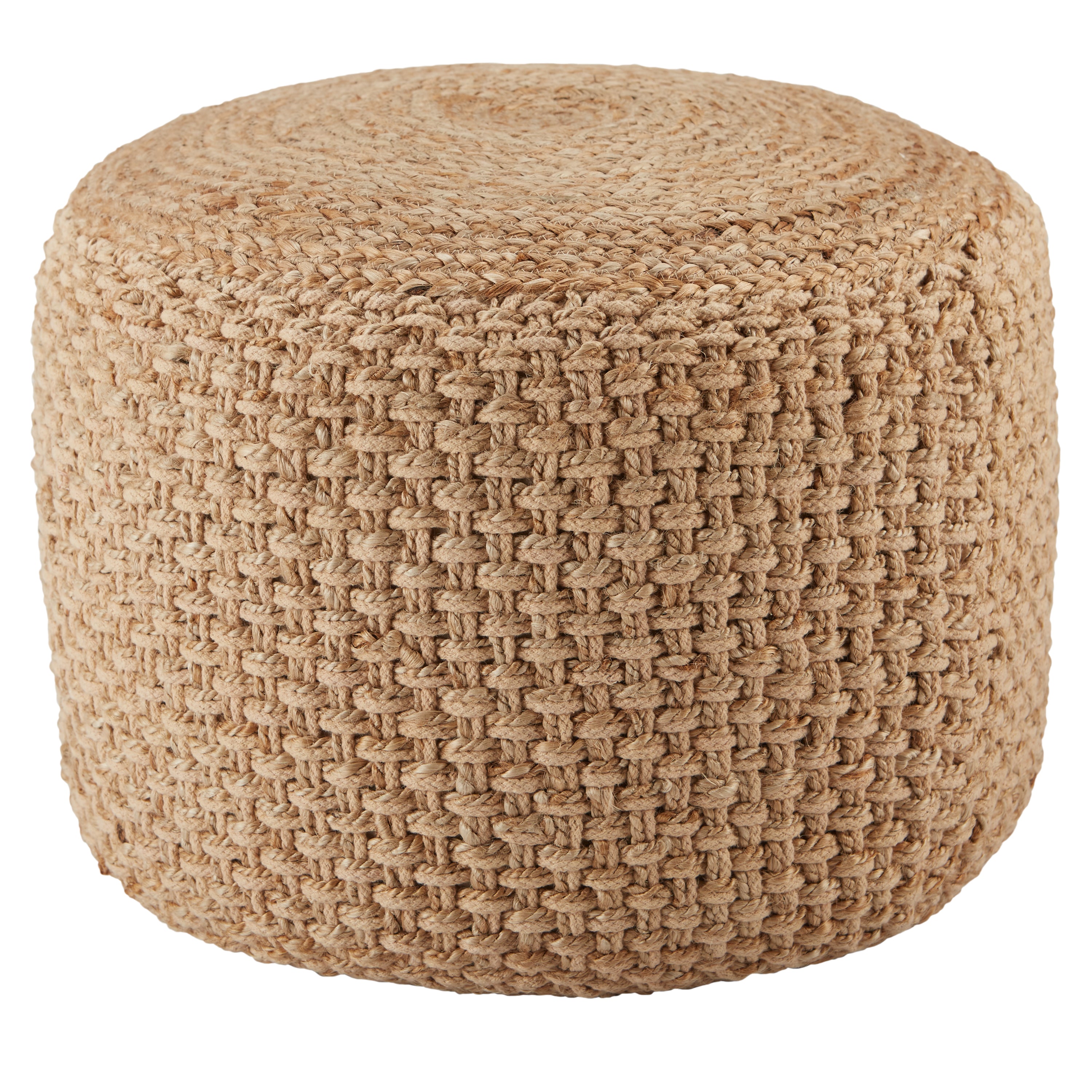Jaipur Living Kealani Pouf - Beige (SAA21)