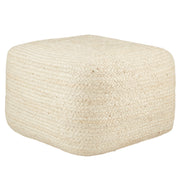 Jaipur Living Sangam Pouf - Ivory/White (SAA22)