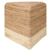 Jaipur Living Sienna Pouf - Natural/White (SAA23)