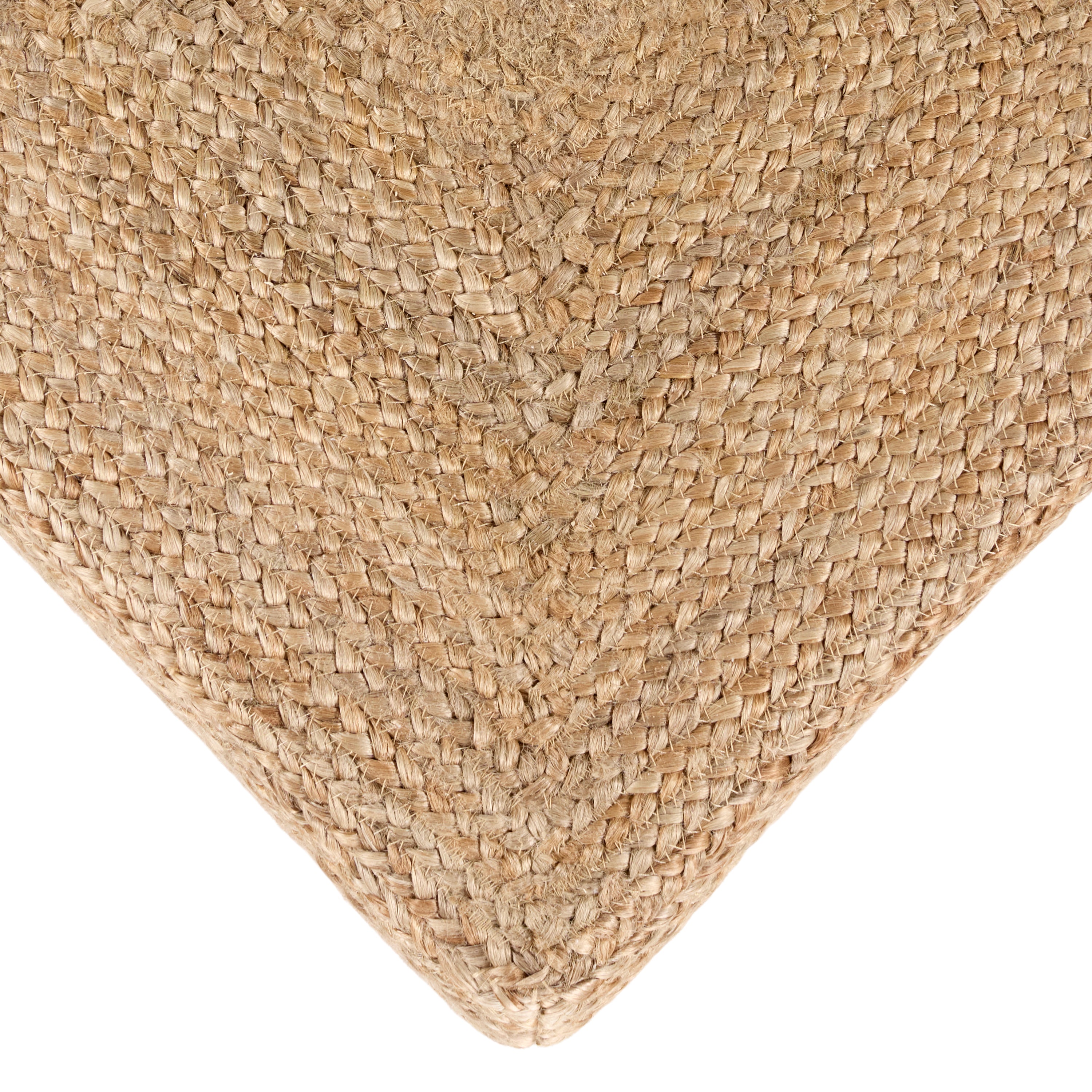 Jaipur Living Sienna Pouf - Natural/White (SAA24)