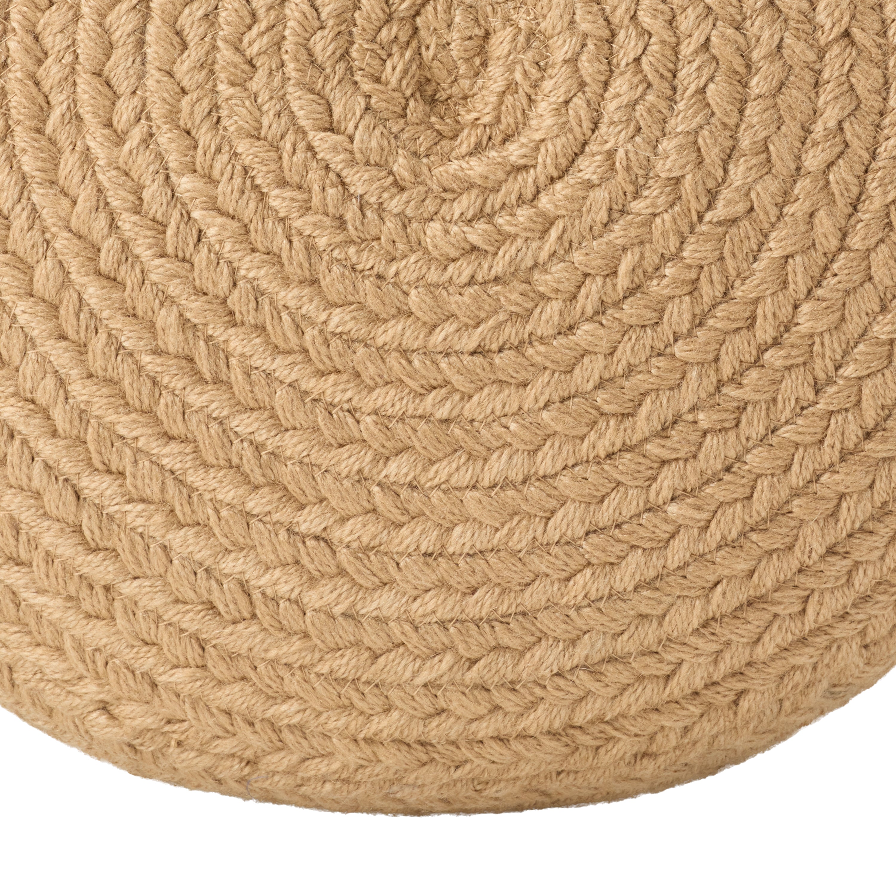 Label J Santa Rosa Pouf - Beige/White (SAS01)