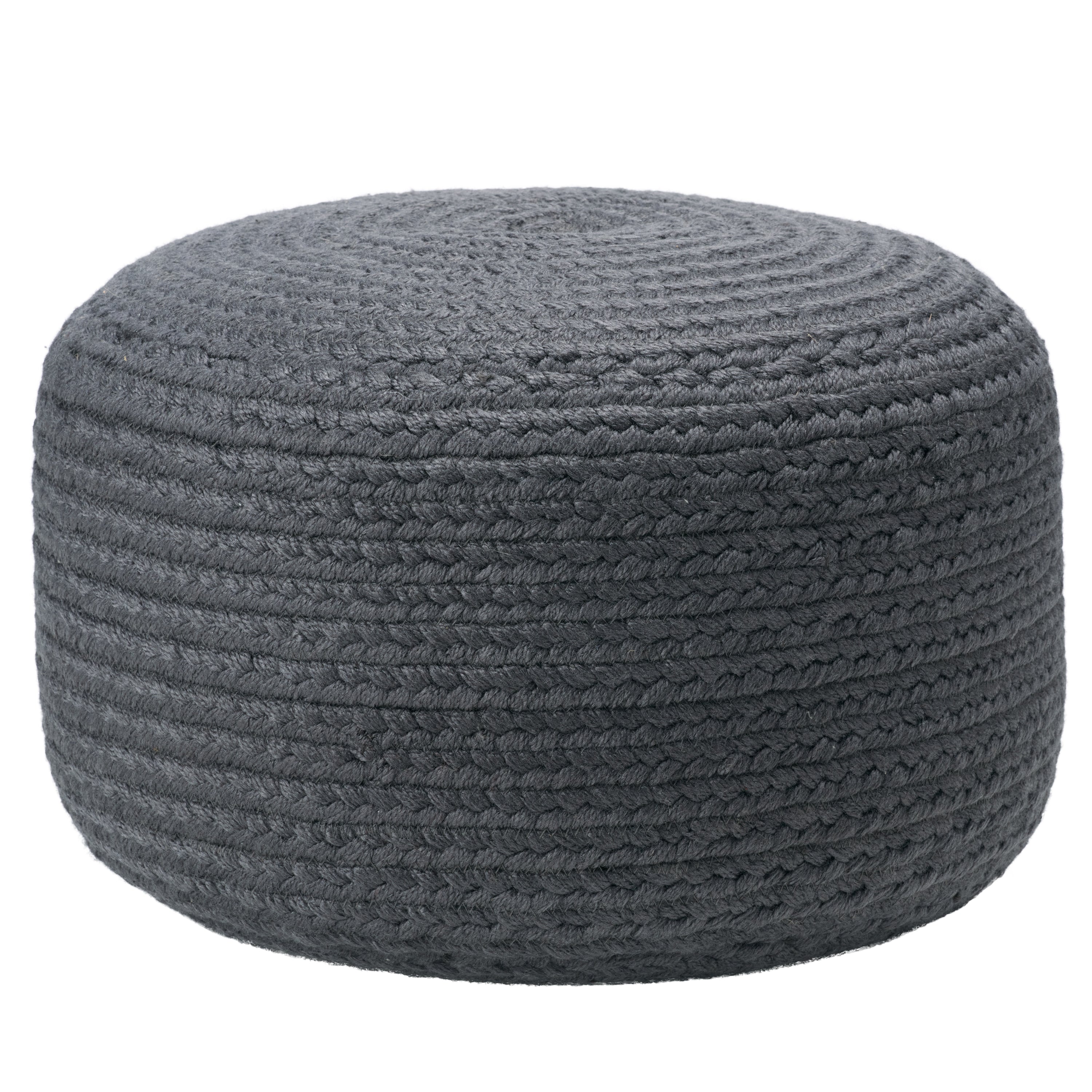 Label J Santa Rosa Pouf - Dark Gray (SAS02)