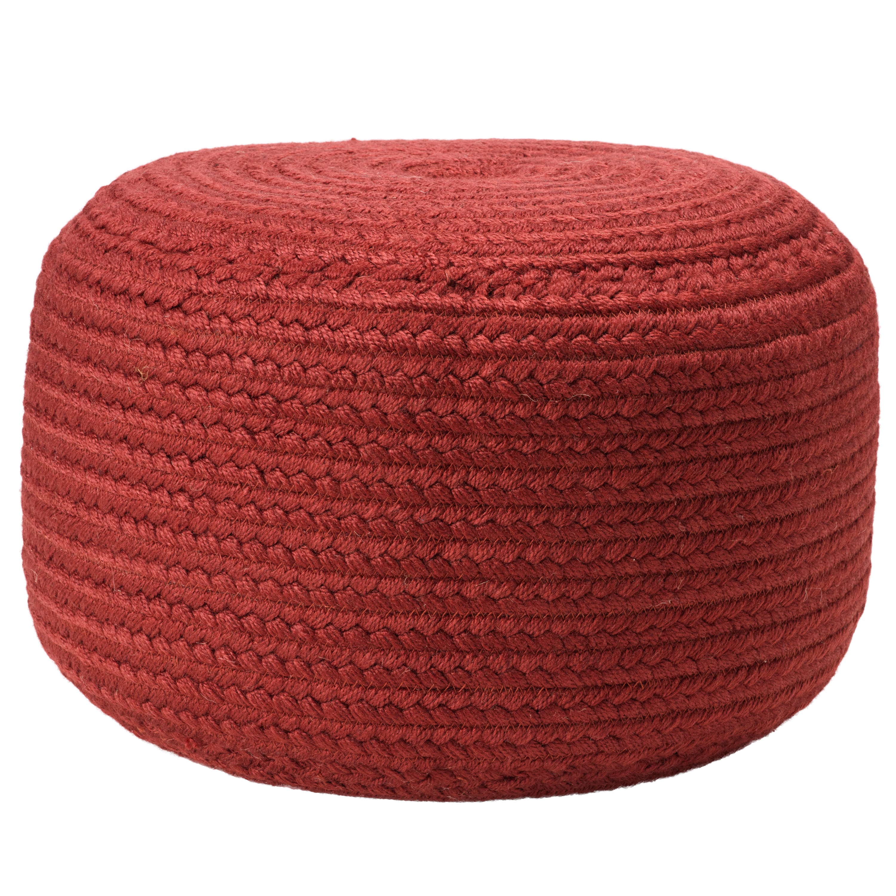 Label J Santa Rosa Pouf - Dark Red (SAS06)