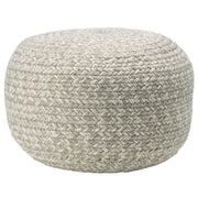 Label J Grayton Pouf - Gray/Cream (SAS08)