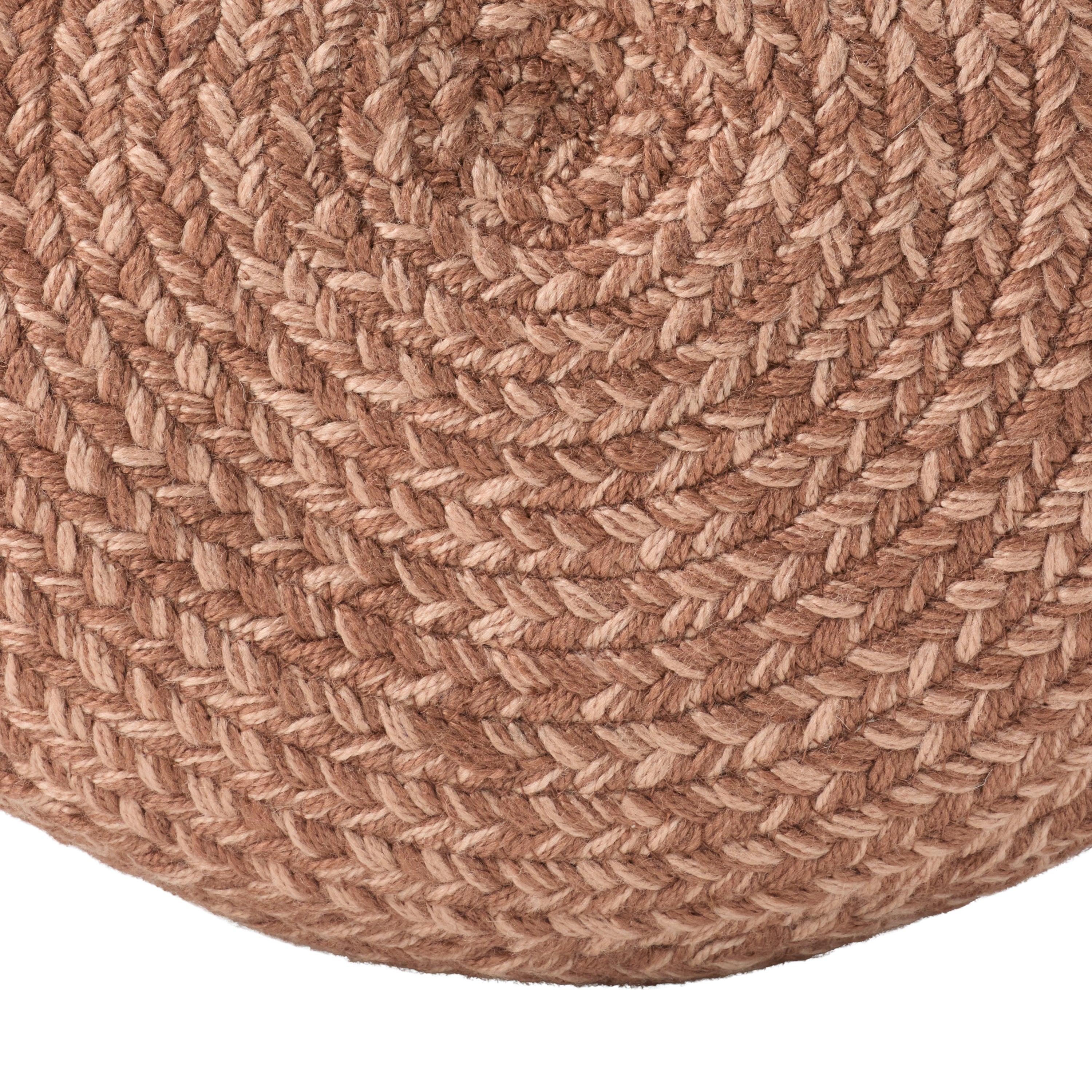 Label J Grayton Pouf - Pink/White (SAS10)
