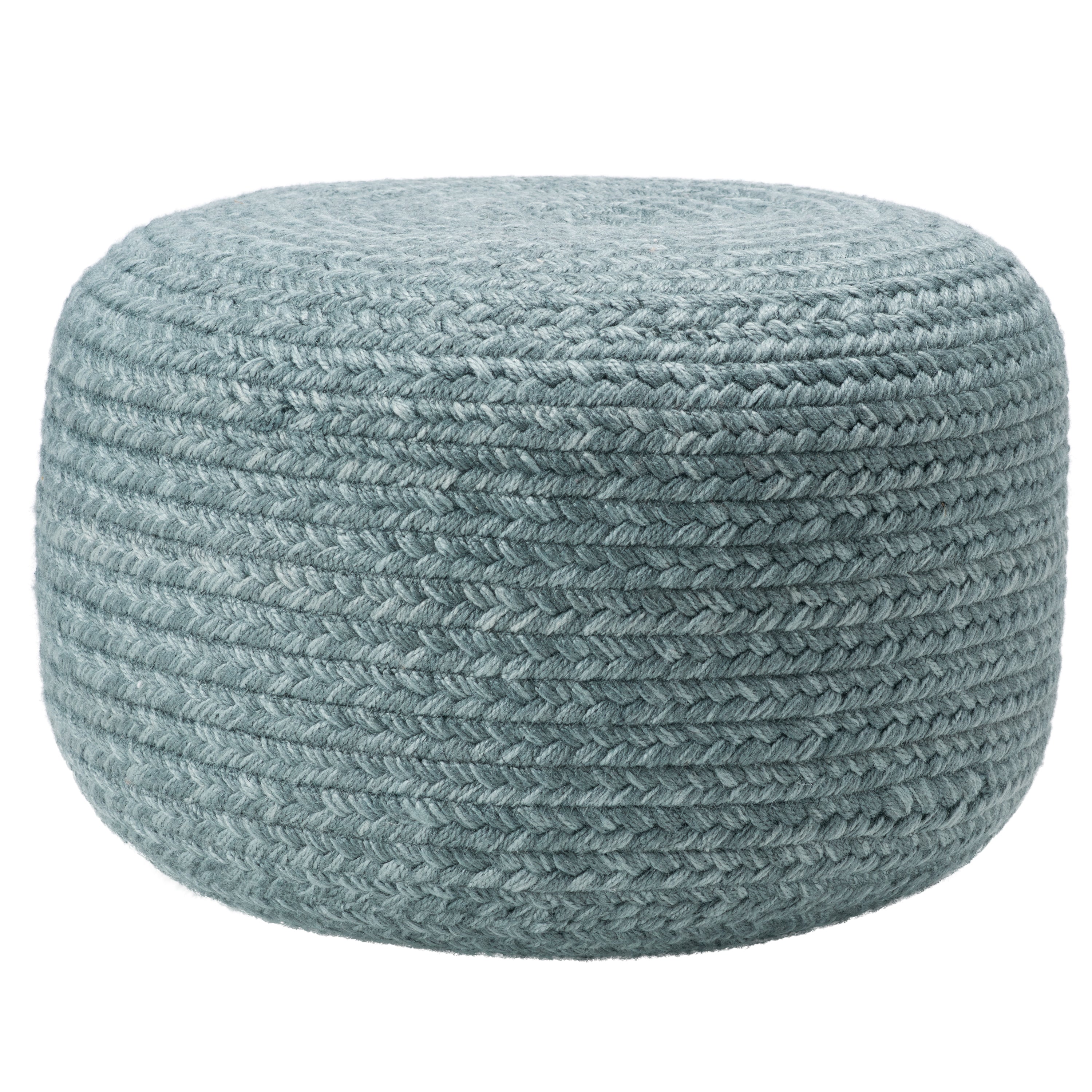 Label J Grayton Pouf - Blue/White (SAS12)