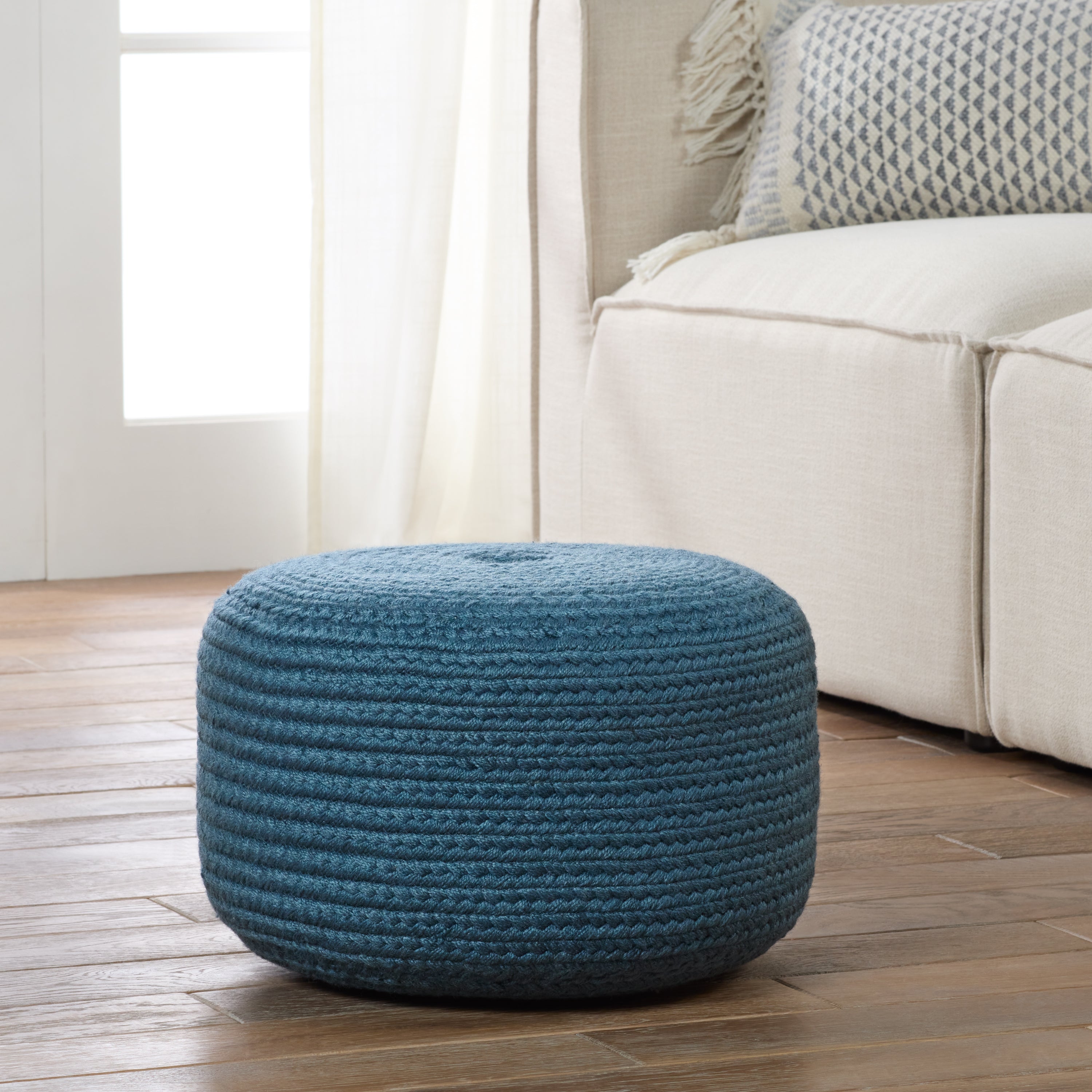 Label J Santa Rosa Pouf - Blue (SAS15)