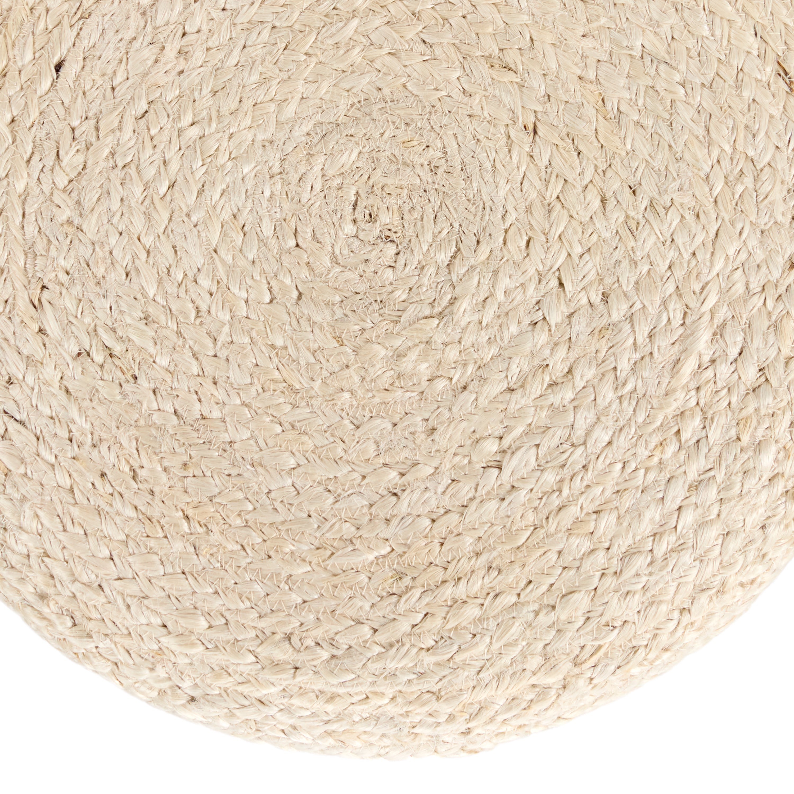 Jaipur Living Thora Pouf - White/Natural (SBT03)