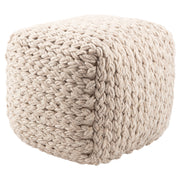 Jaipur Living Scan03 Pouf - Cream/Light Taupe (SCP14)