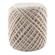 Jaipur Living Guna Pouf - White/Light Gray (SCP18)
