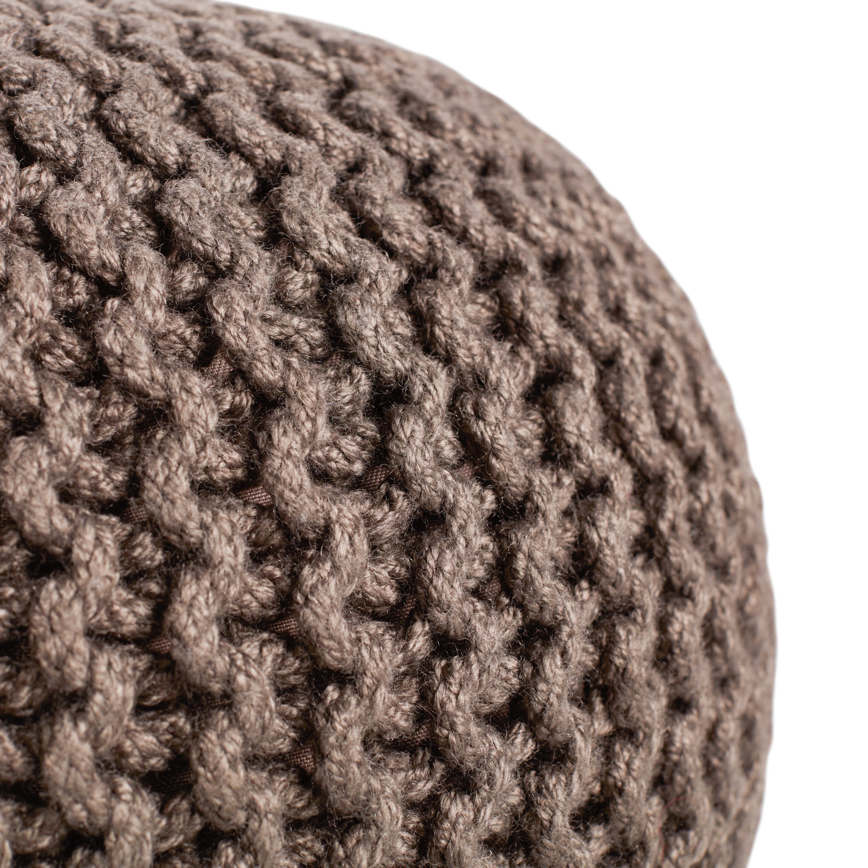 Label J Asilah Pouf - Dark Taupe (SMR02)