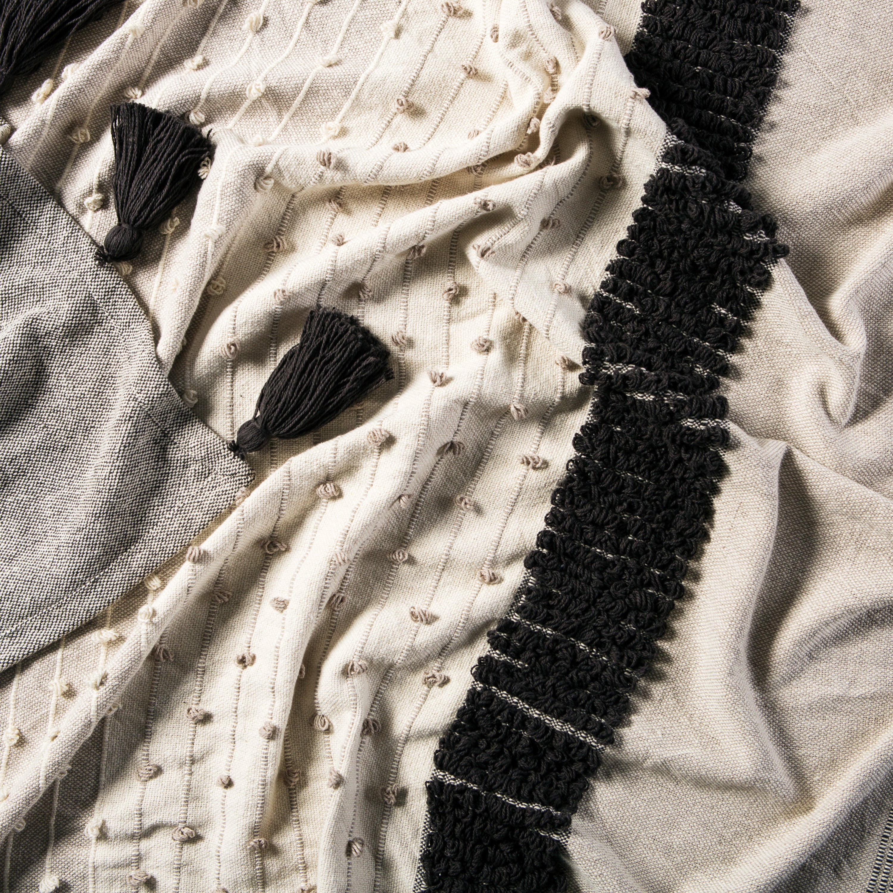 Jaipur Living Notre Throw - Gray/Ivory (SOJ01)