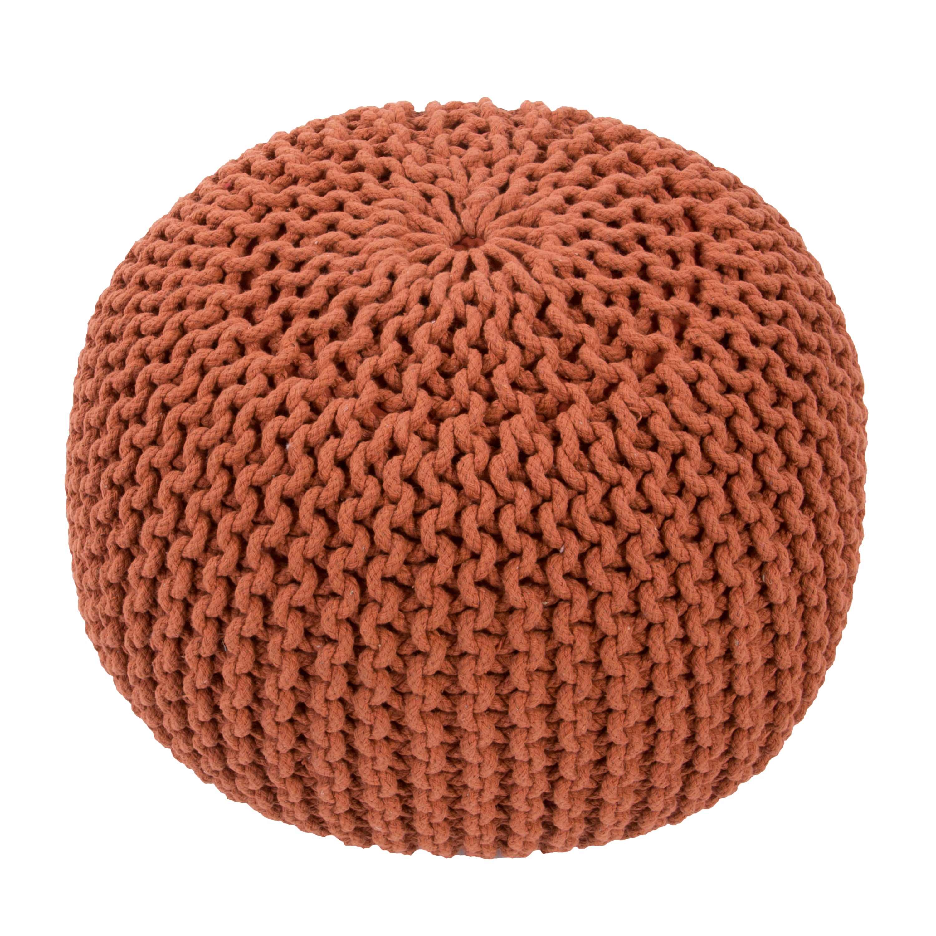 Jaipur Living Spectrum Pouf Pouf - Orange (STP05)